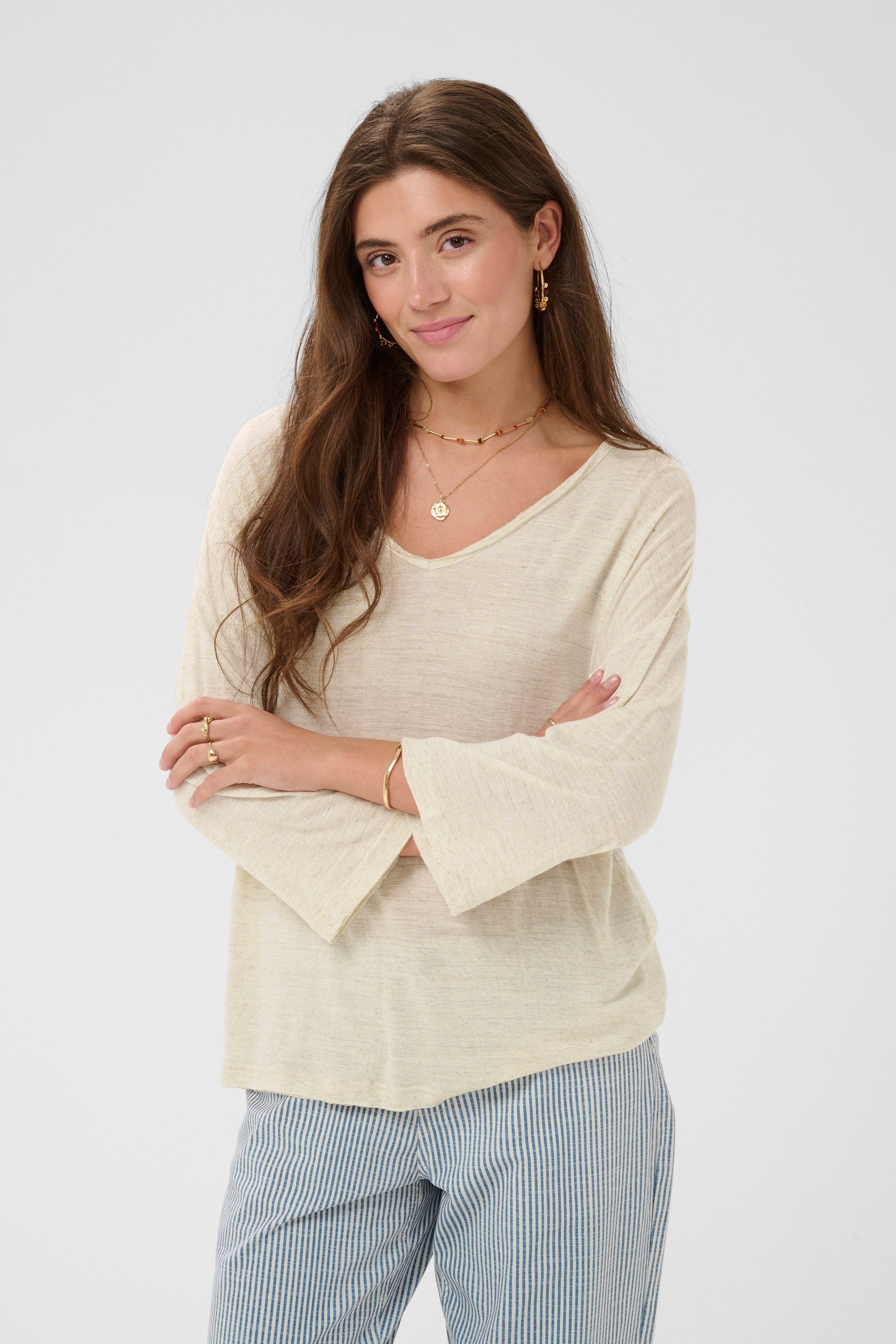 Cream Kurzarmbluse Kurzarm-Bluse CRFulla