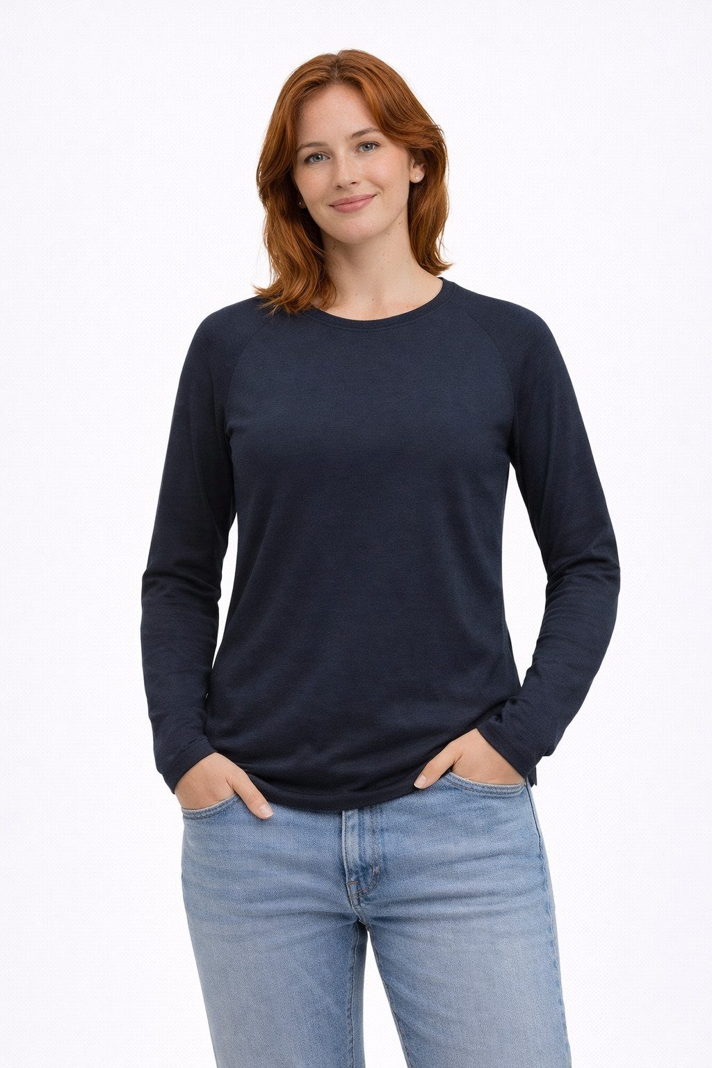 Longsleeve Langarm Shirt Damen Merino Mix Freizeit, Outdoor Longsleeve Arne