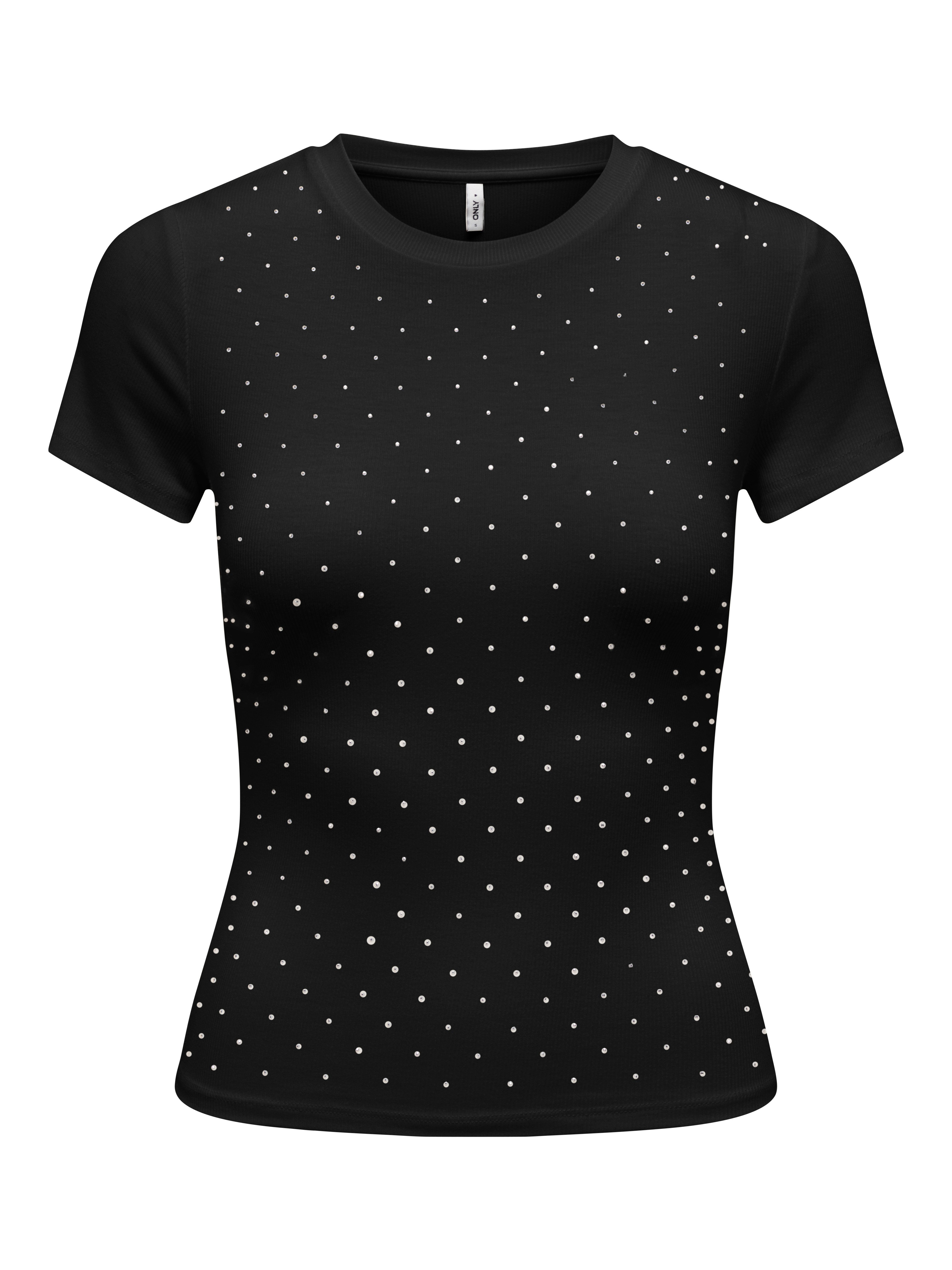 ONLY Kurzarmshirt ONLARNHEM S/S RHINESTONE TOP günstig online kaufen