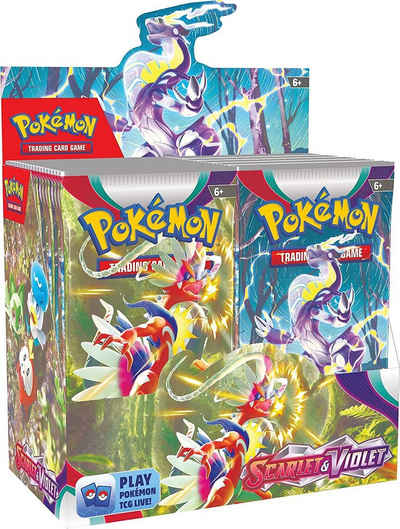 POKÉMON Sammelkarte Pokémon – Scarlet & Violet - 36 x Boosterpackung im original Display, englische Sprachausgabe