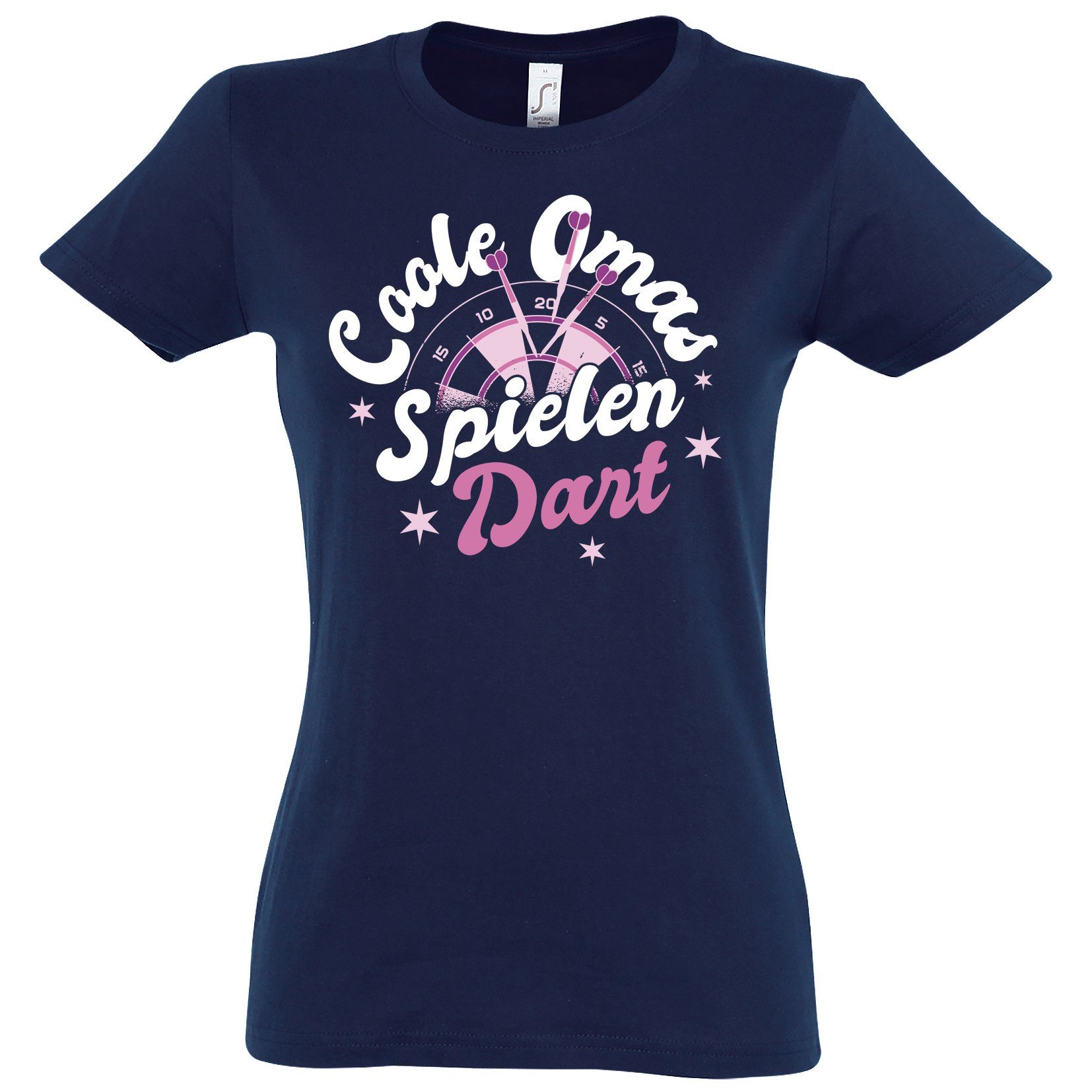 Youth Designz T-Shirt "Coole Omas Spielen Darts" Damen Shirt mit lustigem  Frontprint
