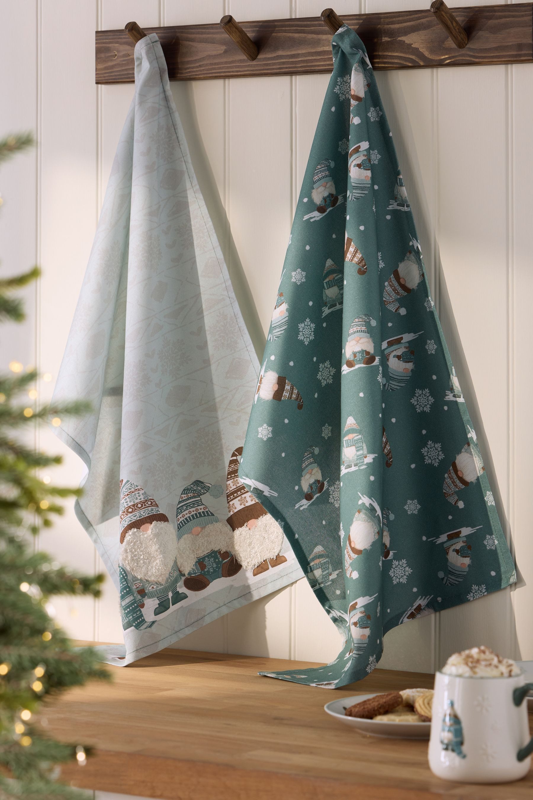 Next Geschirrtuch 2er-Set Geschirrtücher, Weihnachtsgonk, (2-tlg) günstig online kaufen