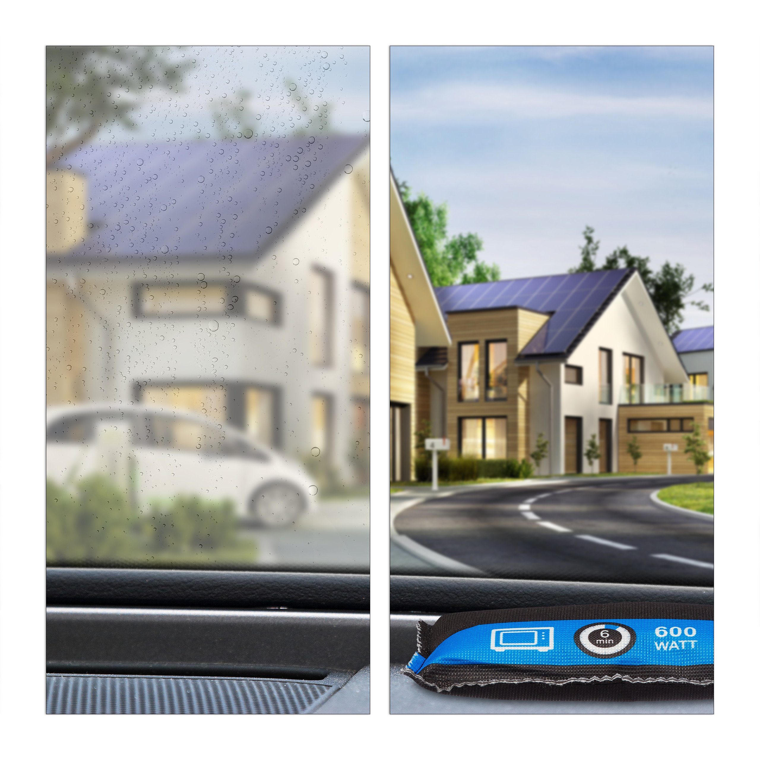 relaxdays Kfz-Sicherungshalter 2 x Luftentfeuchter Auto