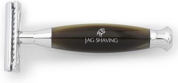 JAG SHAVING Rasierpinsel-Set 4-teiliges Rasierset aus synthetischem Haar, 4 tlg.