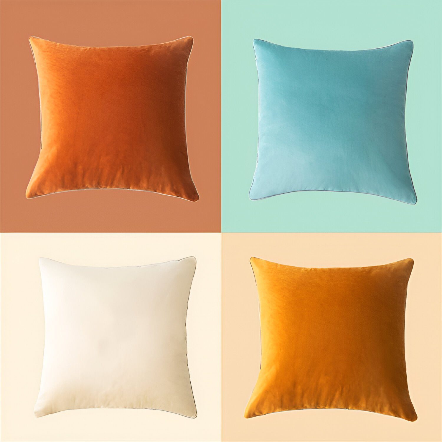 Interior by Hakito Dekokissen 2er Set Kissenbezug inklusive Füllkissen Kissen Füllung Luca, Kissenhülle mit Füllung, Set, mit Füllung, mit Innenkissen, Füllkissen