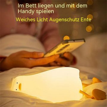 Bifurcation LED Nachtlicht Touch-Timer-Nachtlicht für Kinder, kleine Ente, drei Helligkeitsstufen