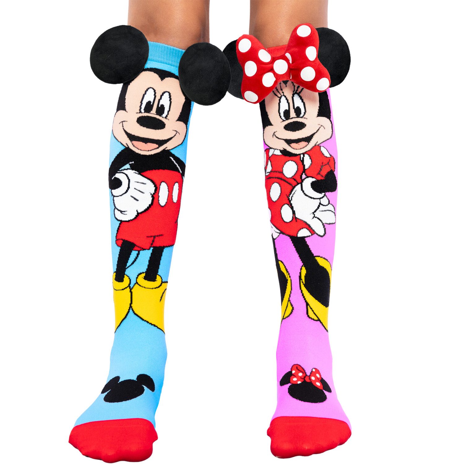 Heinrich Bauer Socken Mickey & Minnie Socken Bunt mit 3D-Ohren für Disney-Fans