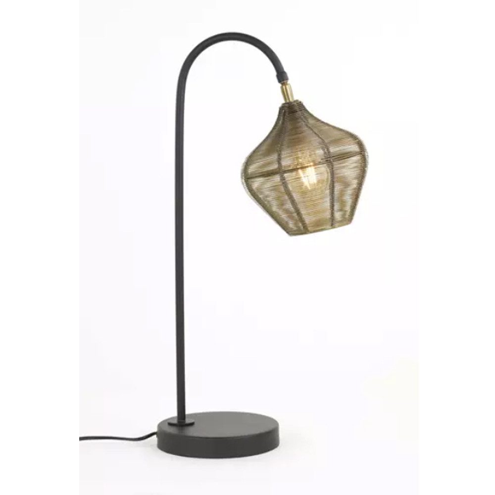 Light & Living Tischleuchte Tischleuchte ALVARO Light & Living Lampe 27x20x61 cm Bronze-Schwarz, Leuchtmittel nicht enthalten