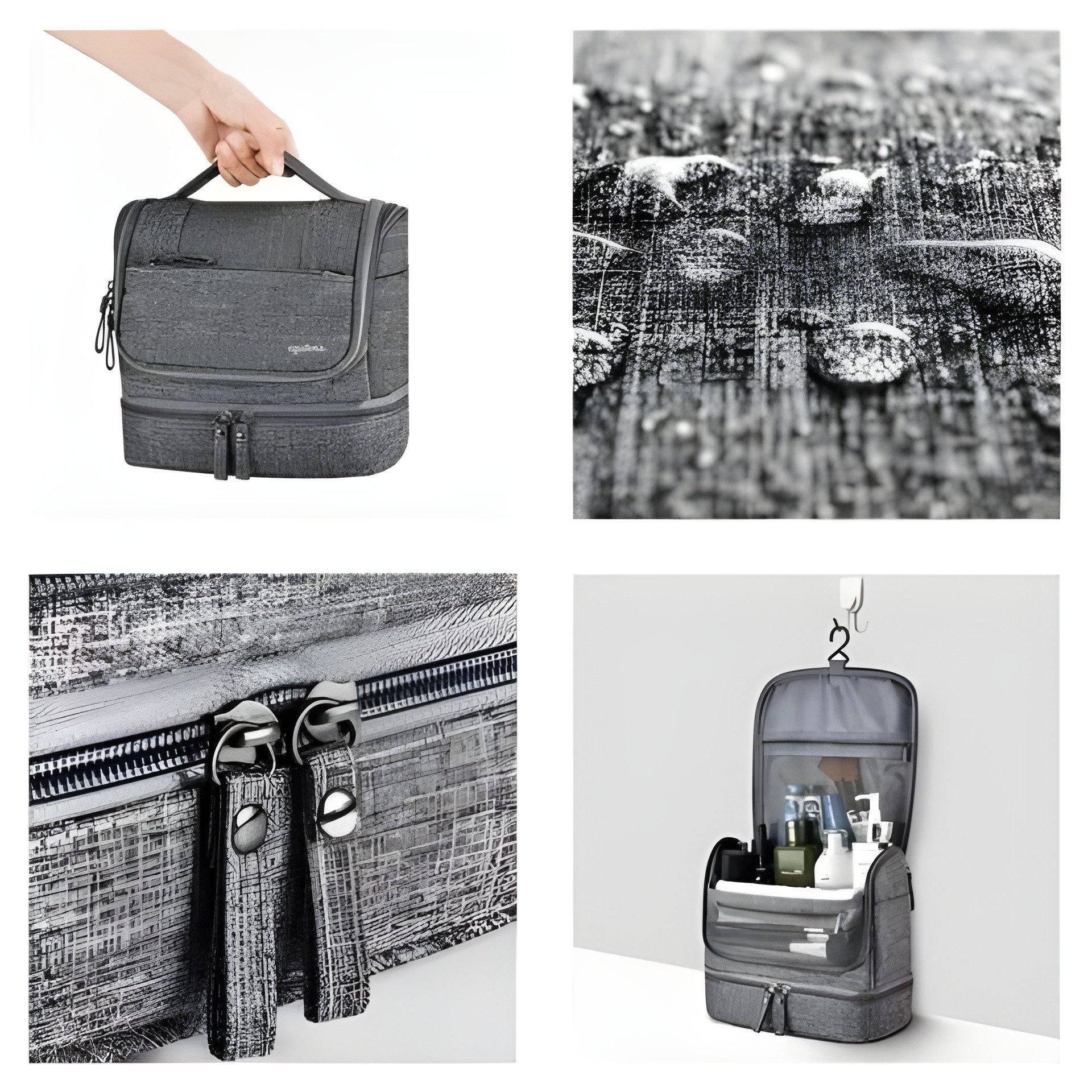 soulima Kosmetiktasche Reisetasche Kulturtasche (1-tlg), wasserdicht, Thermofach, aufhängbar