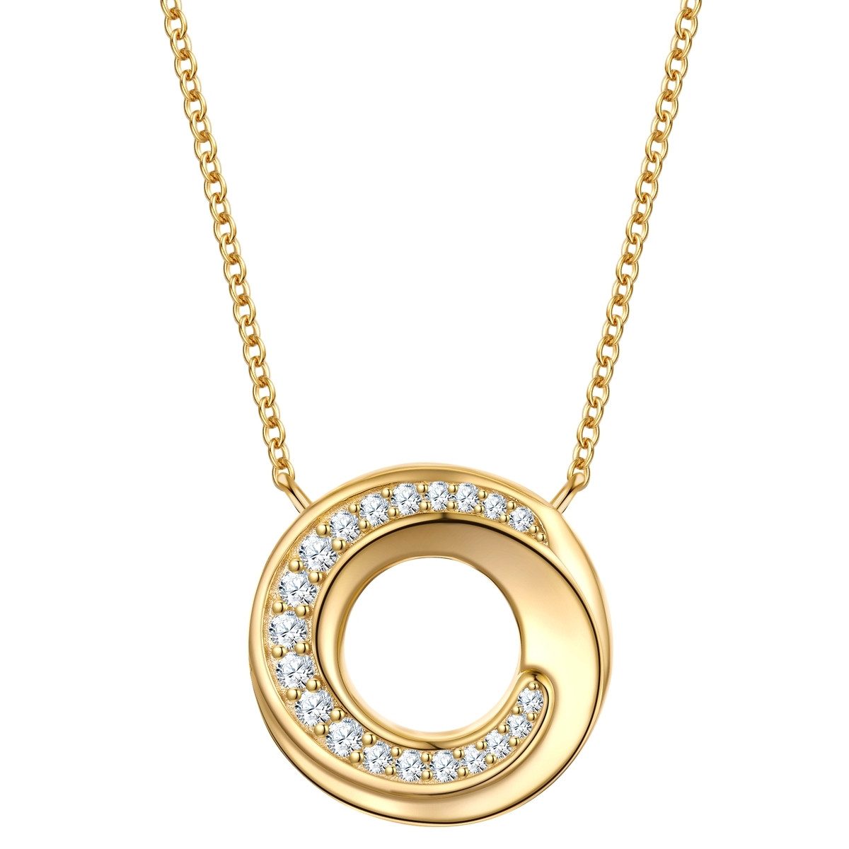 Silberkette gelbgold