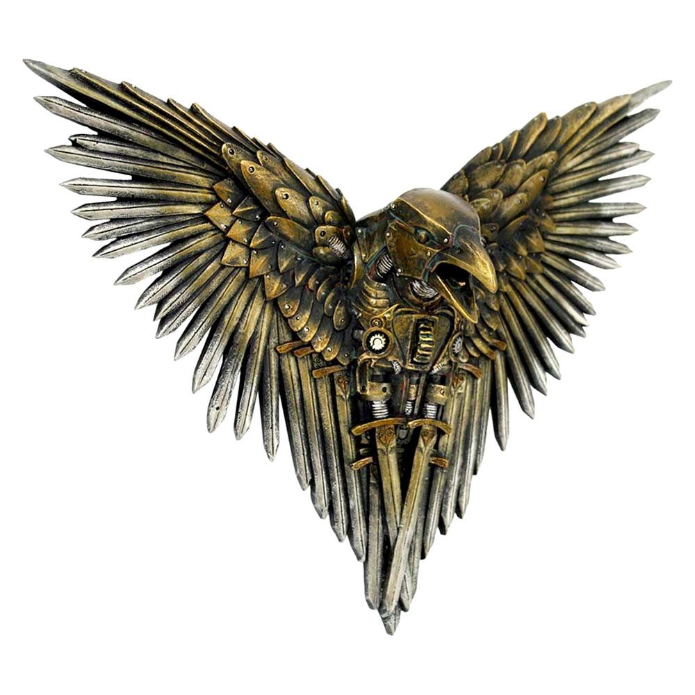 Figuren Shop GmbH Dekoobjekt Wandrelief Steampunk Rabe - Blade Raven - Fant günstig online kaufen