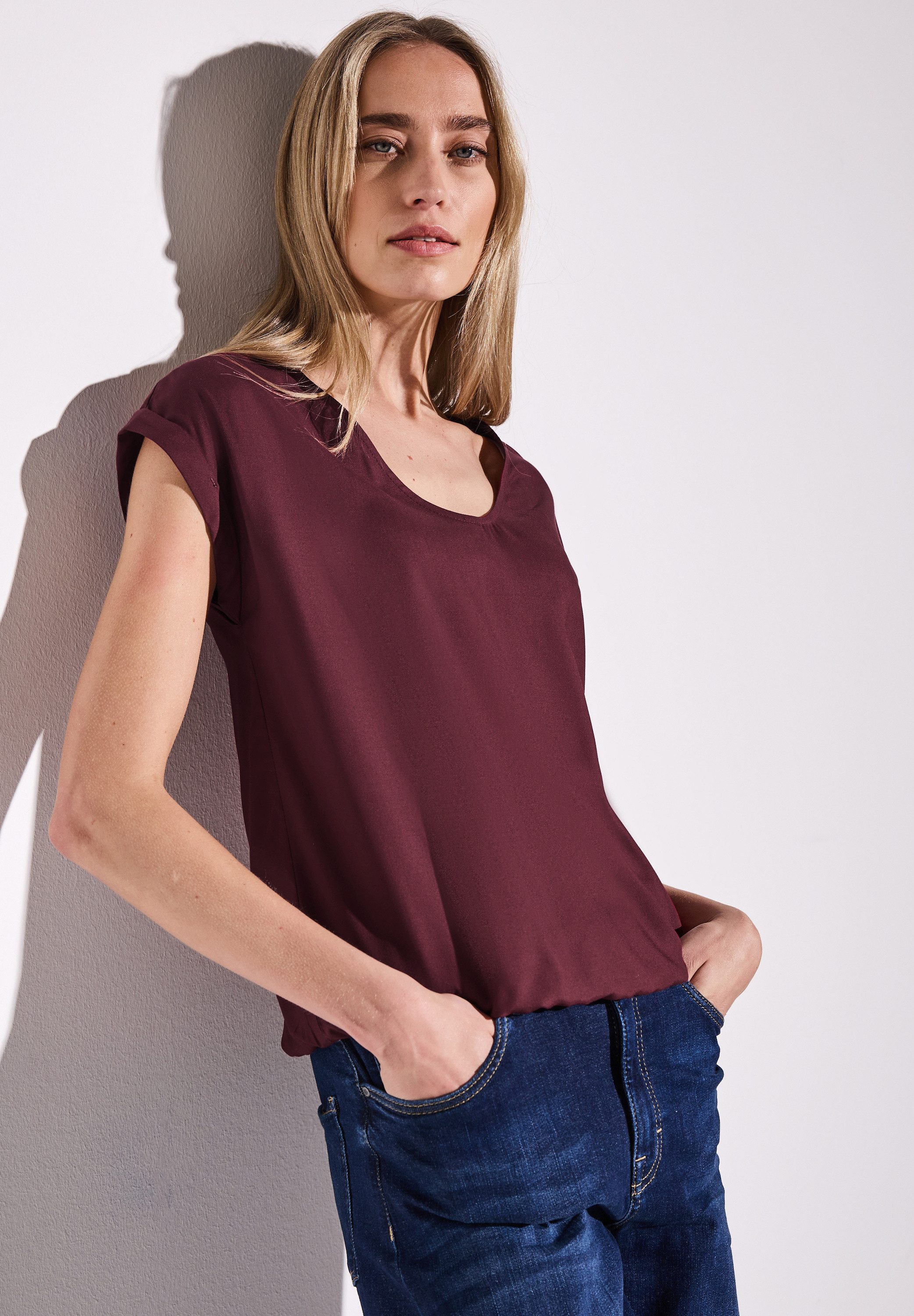 STREET ONE Hemdbluse aus softer Viskose