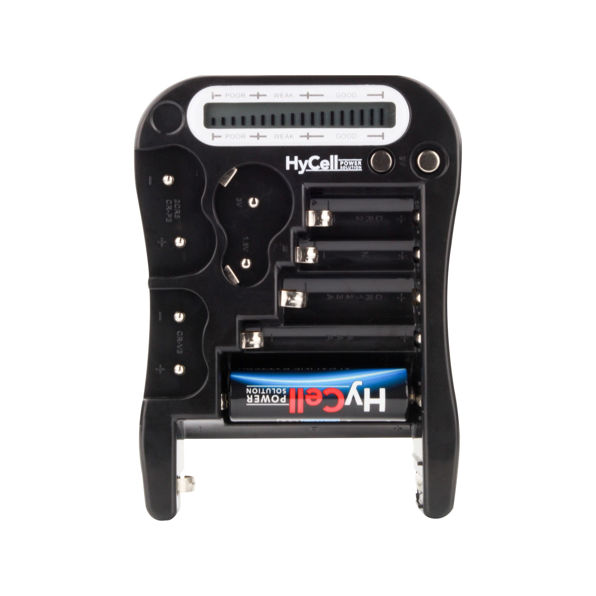 HyCell Digital Batterietester - zur Batterie-, Akku-, Knopfzellen Anzeige Akku