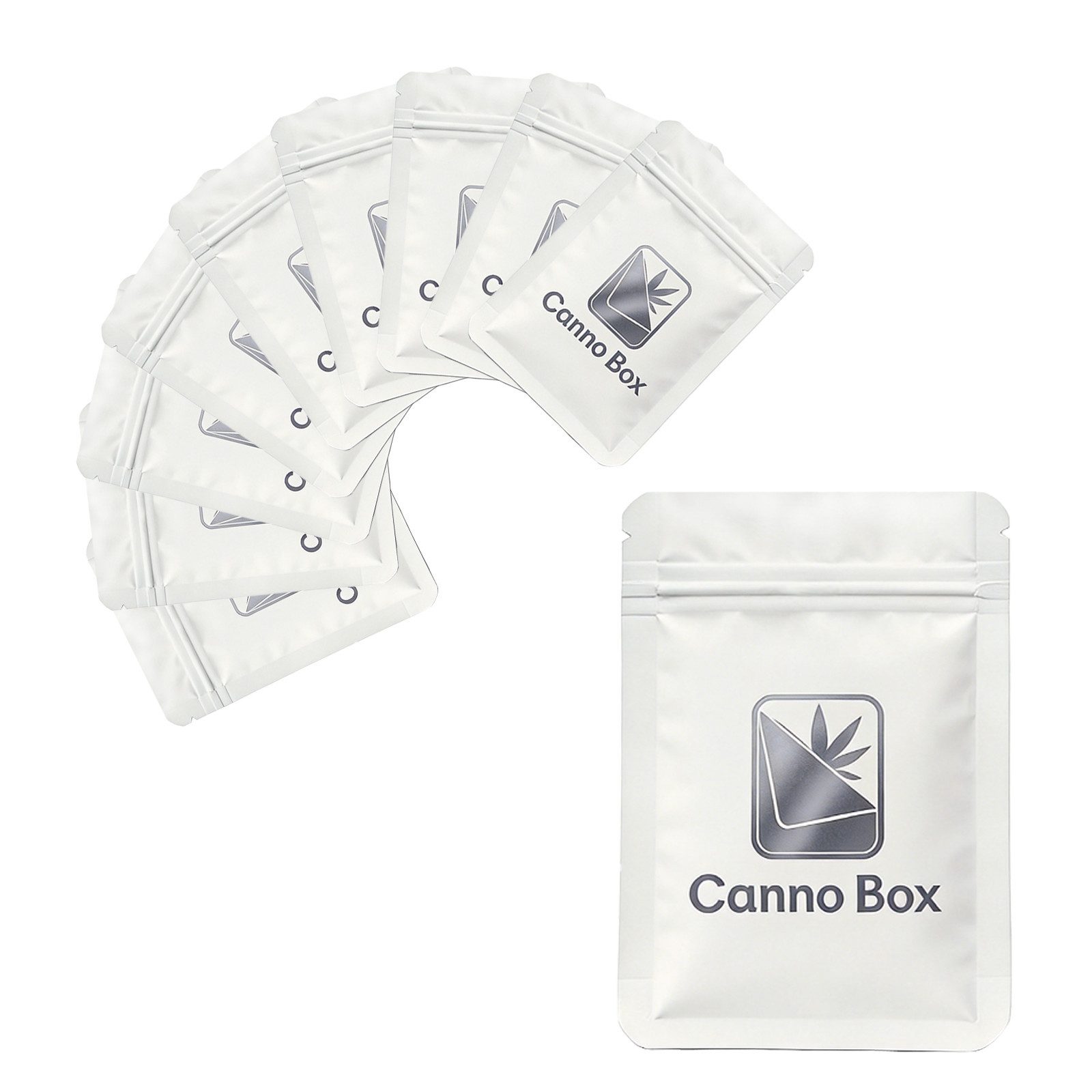 CannoBox Folienbeutel Druckverschlussbeutel Zip Bag Aufbewahrungssystem 10/50 Stück 140 µm, 5 verschiedene Größe, Stärke 140 mµ, Unsichtbar, Unsichtbar, Mylar