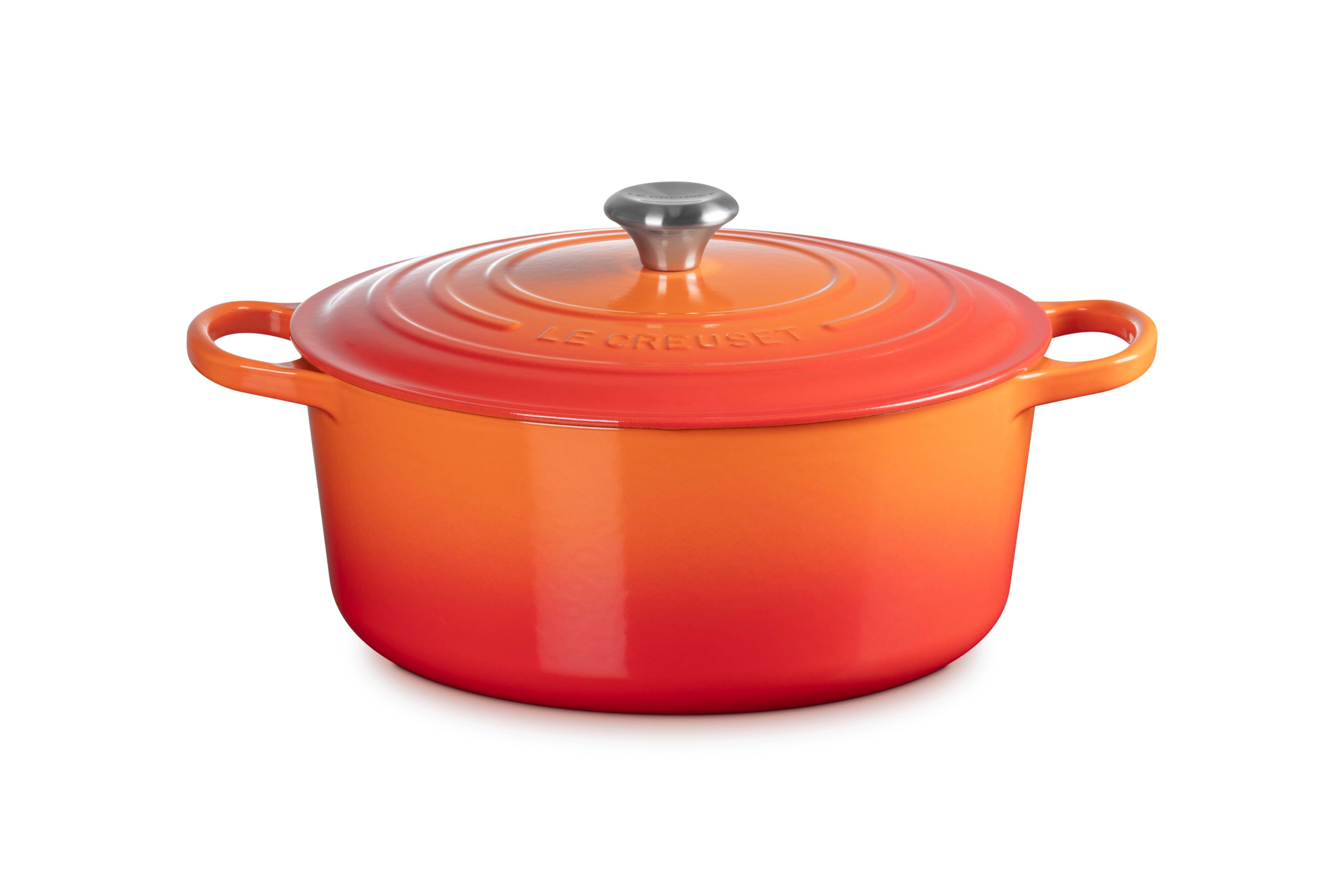 LE CREUSET Bräter Signature Gusseisen-Bräter, Gusseisen, Ø 30 cm, Ofenrot, 21177300902430