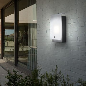 EGLO Außen-Wandleuchte, Leuchtmittel inklusive, Warmweiß, Außenleuchte Wandlampe Glasleuchte Fassadenbeleuchtung