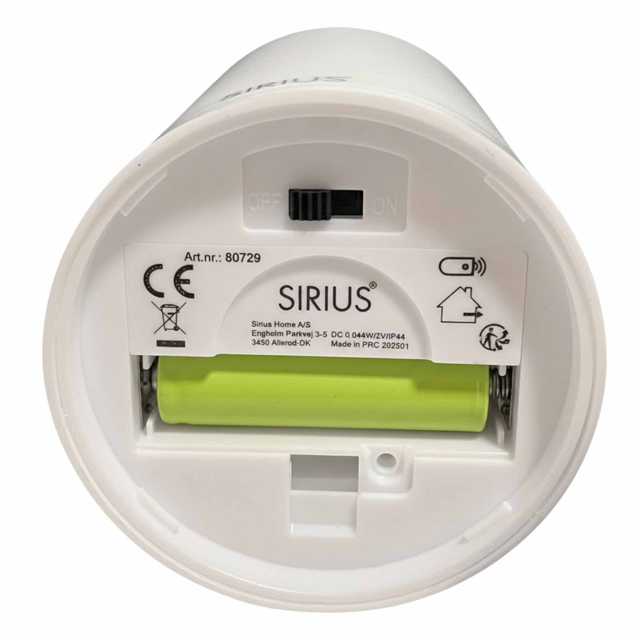 Sirius Home A/S Outdoorkerze (Set, 3-tlg), Solar weiß matt 10/12/15cm 3D-Flamme