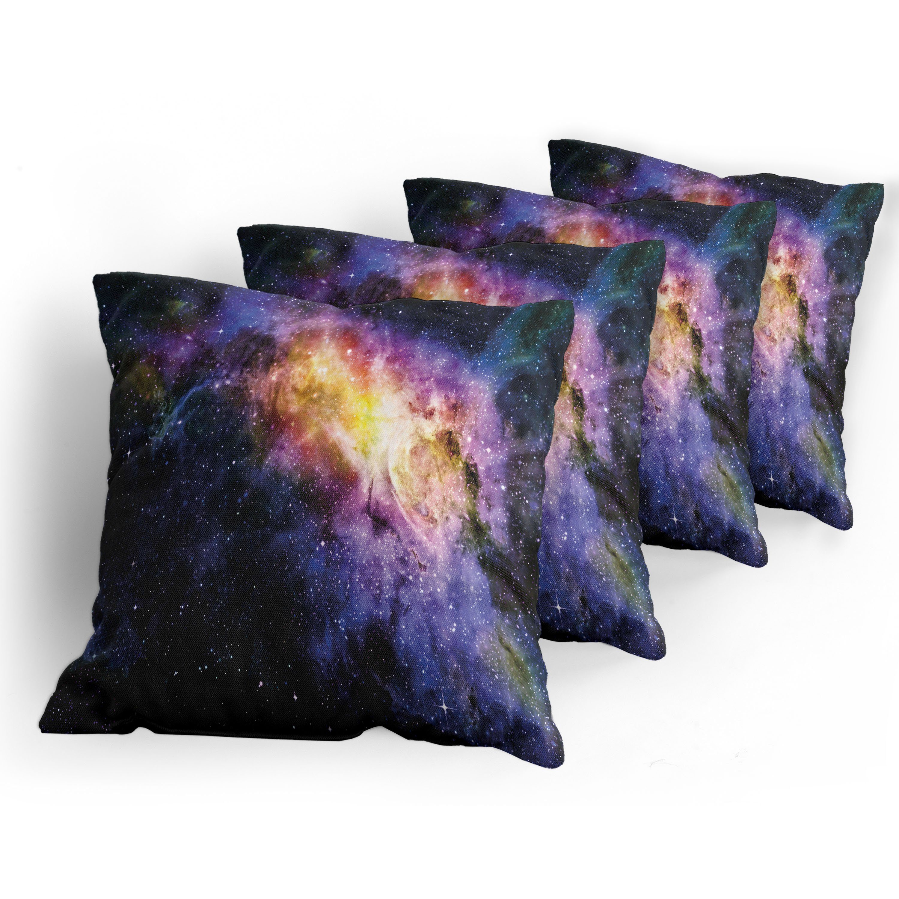 Kissenbezüge Modern Accent Doppelseitiger Digitaldruck, Stück), Verführerische Galaxis Abakuhaus Sterne Nebula (4