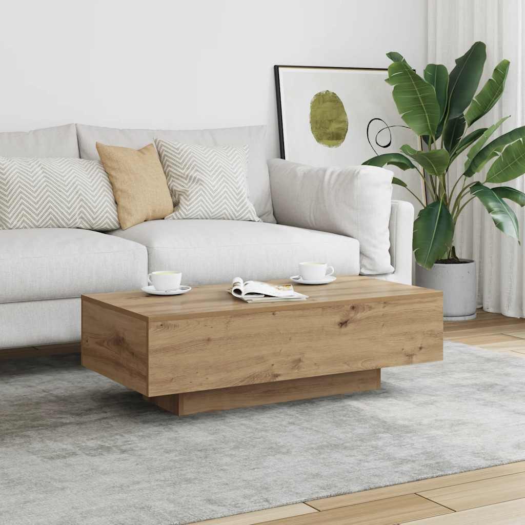 vidaXL Couchtisch NA Couchtisch Artisan-Eiche 100x49,5x31 cm Spanplatte
