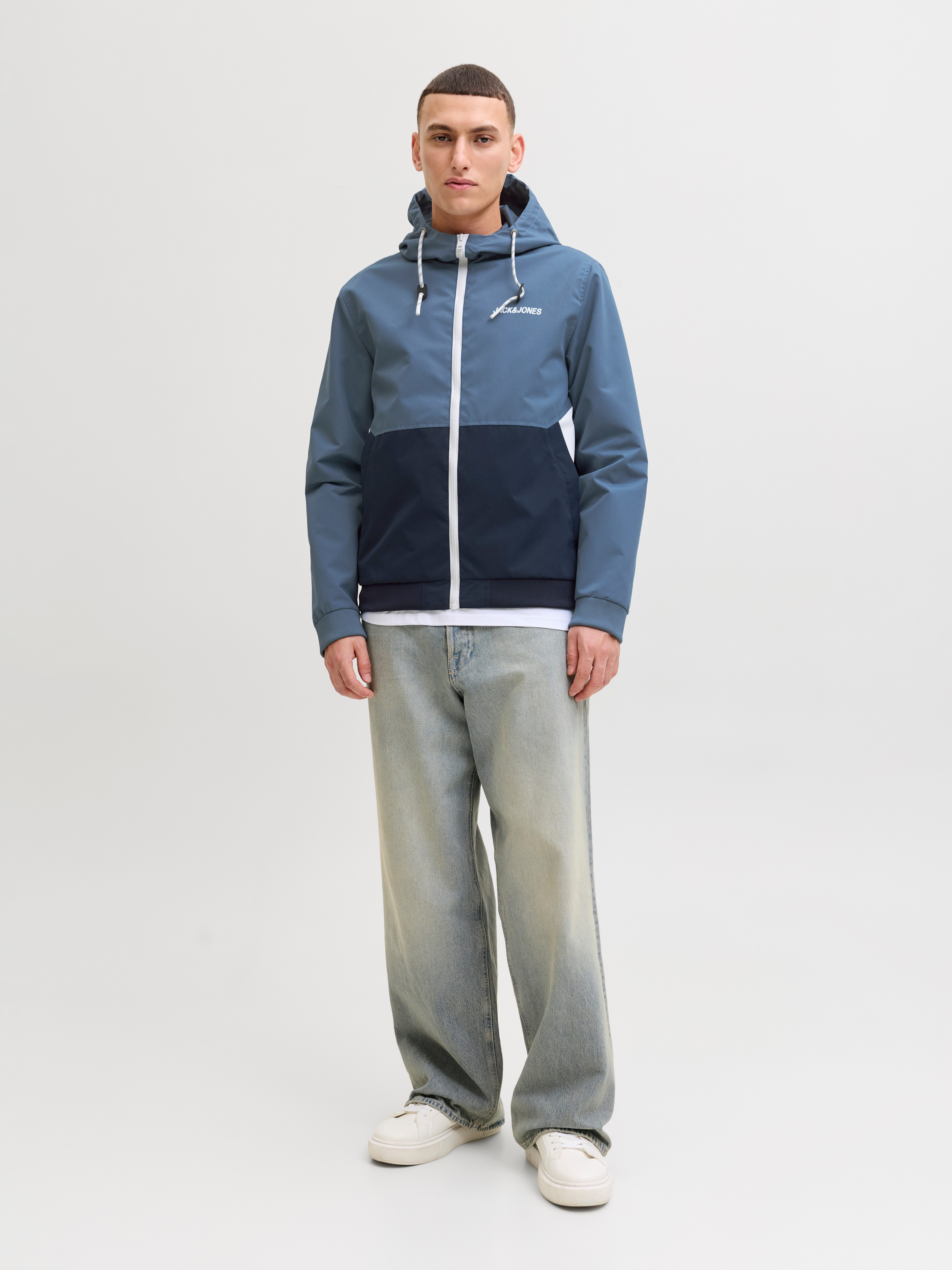 Jack & Jones Blouson JJERUSH mit Kapuze Kunstfaser, regular fit
