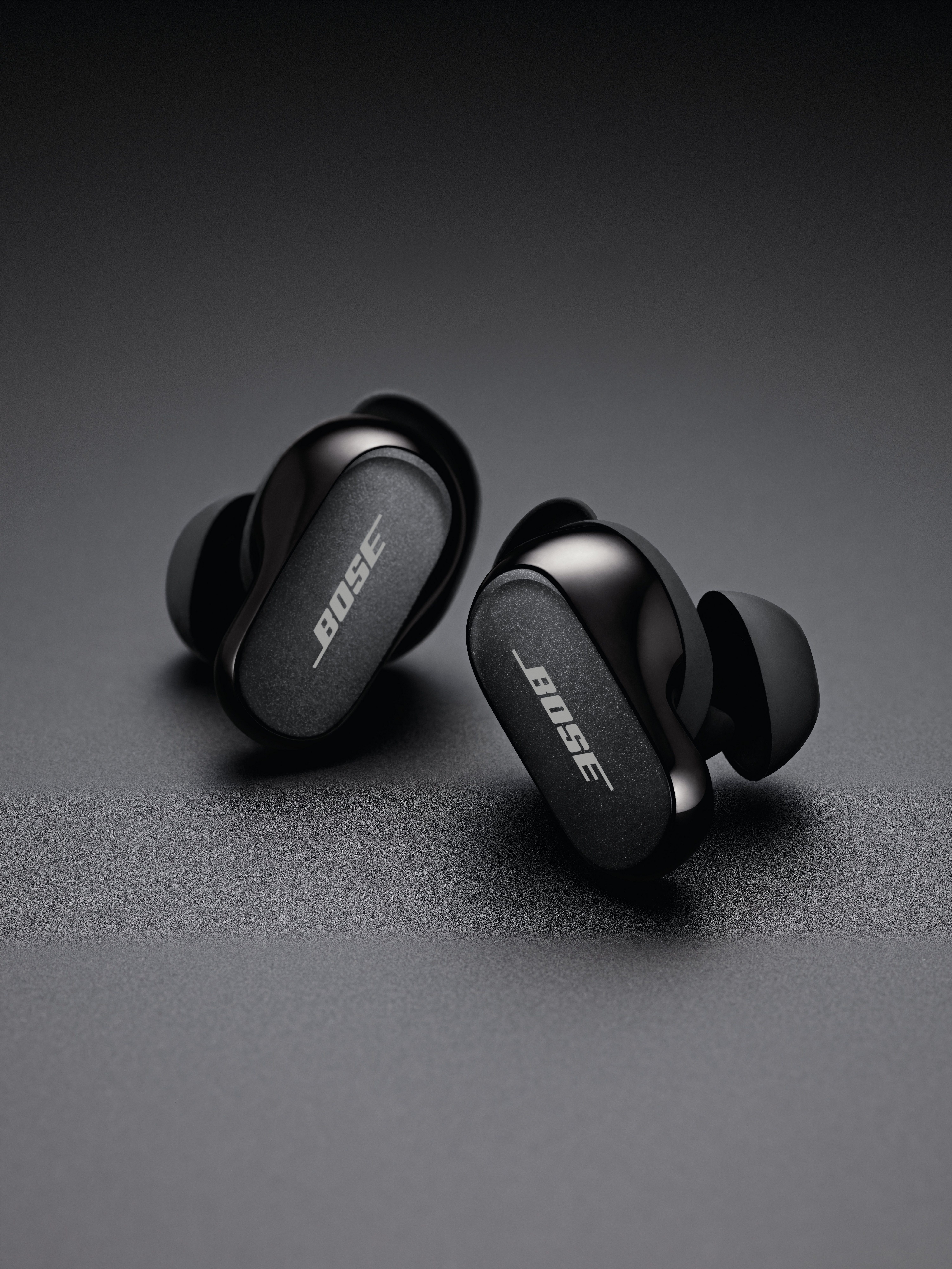 Bose QuietComfort® Earbuds (Freisprechfunktion, Musik, integrierte wireless Lärmreduzierung black Anrufe In-Ear-Kopfhörer II In-Ear-Kopfhörer mit kabellose Bluetooth, für Noise-Cancelling, Klang) und Steuerung personalisiertem