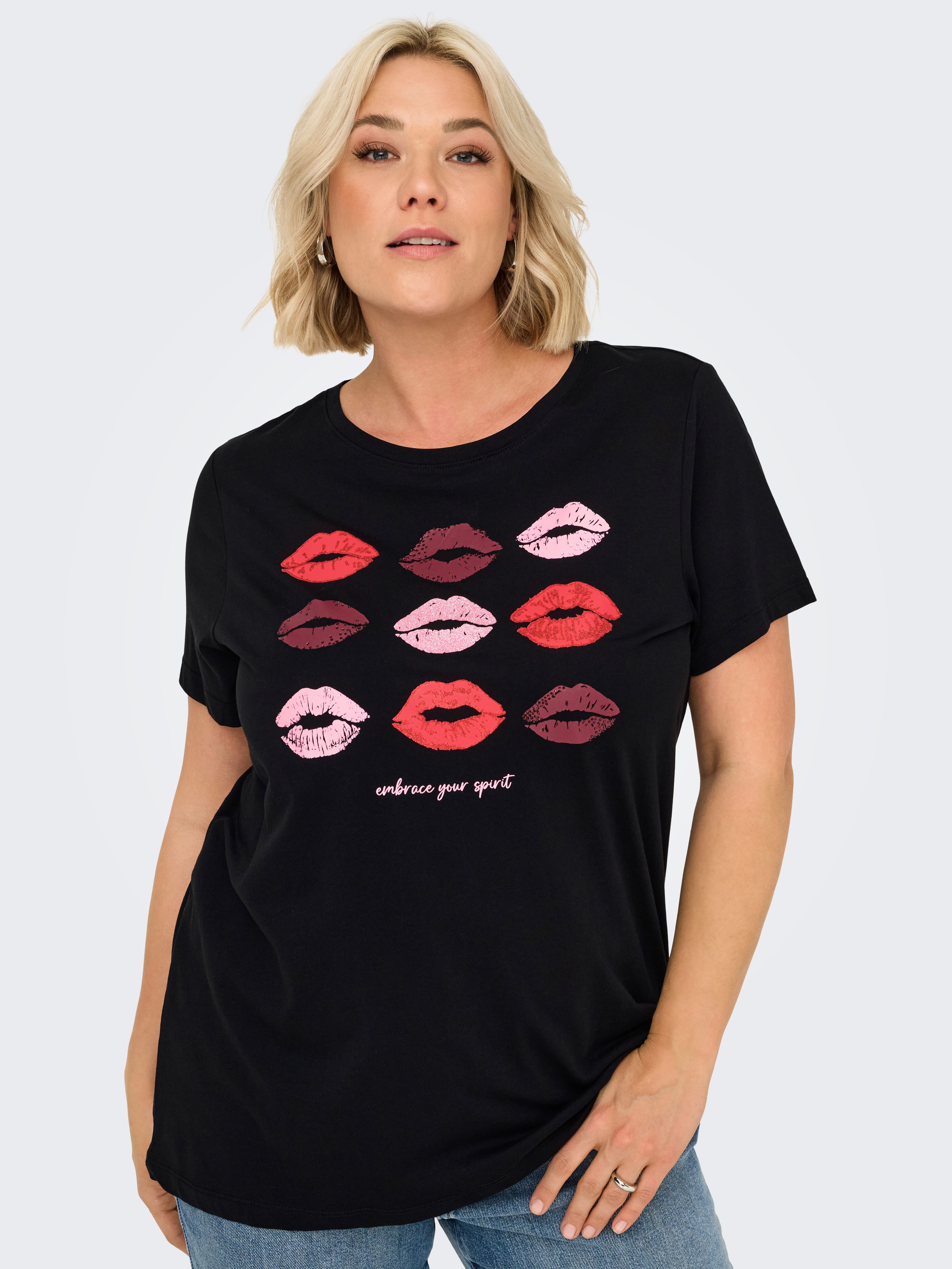 ONLY CARMAKOMA Kurzarmshirt CARSIMONE LIFE SS günstig online kaufen