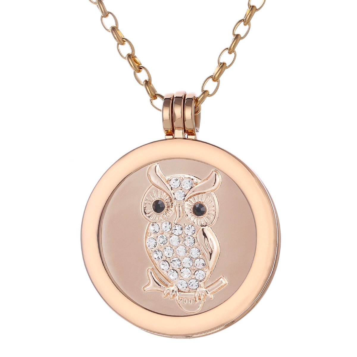 Morella Kette mit Anhänger Halskette 70 cm gold mit Coin Amulett 33 mm (2-t günstig online kaufen