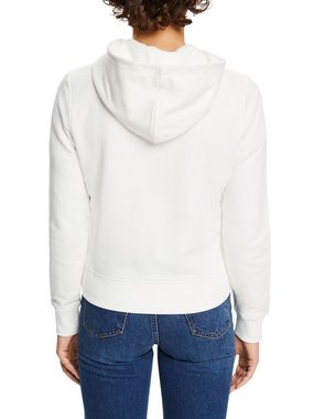 Esprit Sweatshirt Hoodie aus Bio-Baumwolle mit Logostickerei (1-tlg)