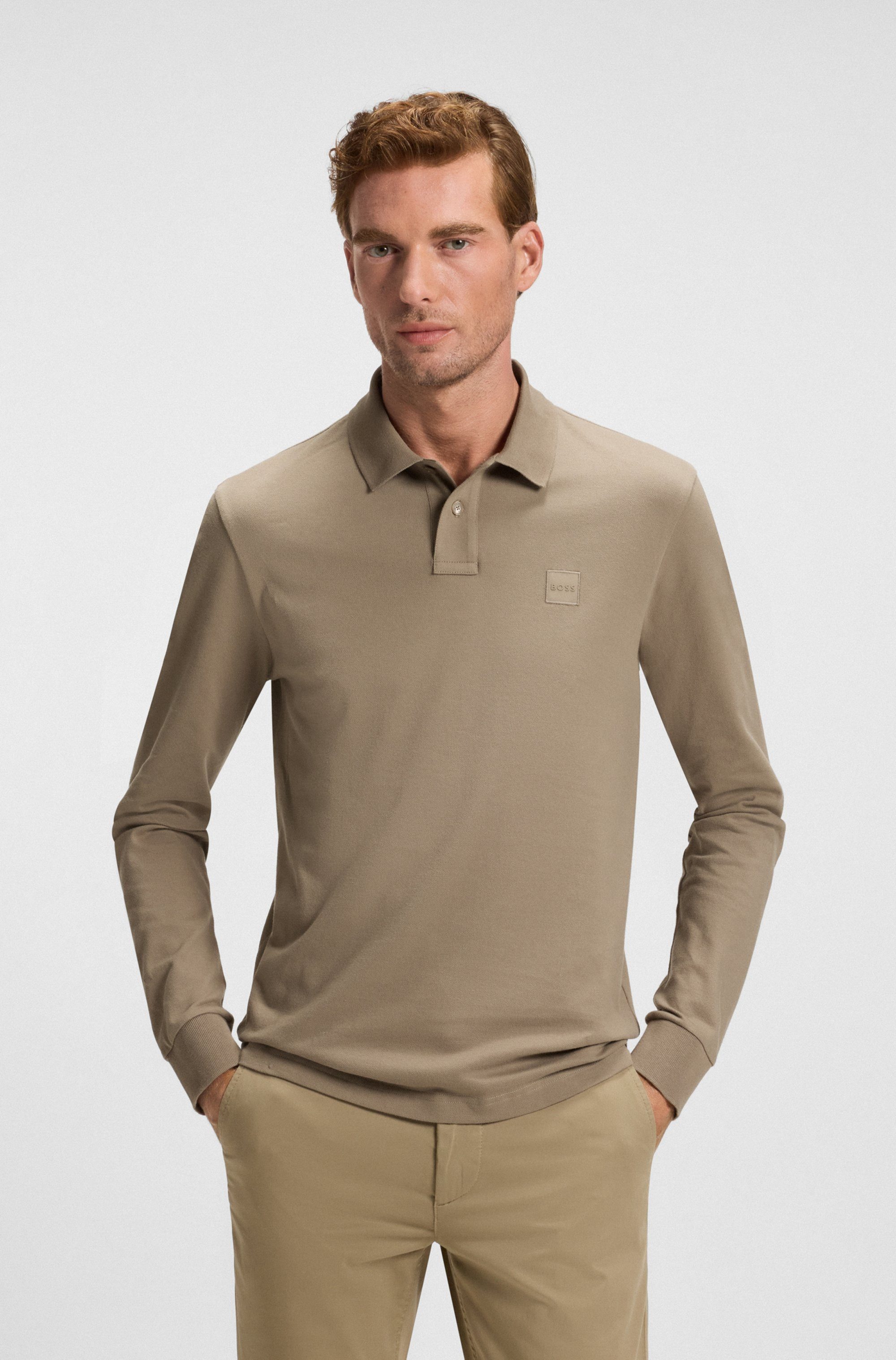 BOSS ORANGE Poloshirt Passerby mit BOSS-Logobadge günstig online kaufen