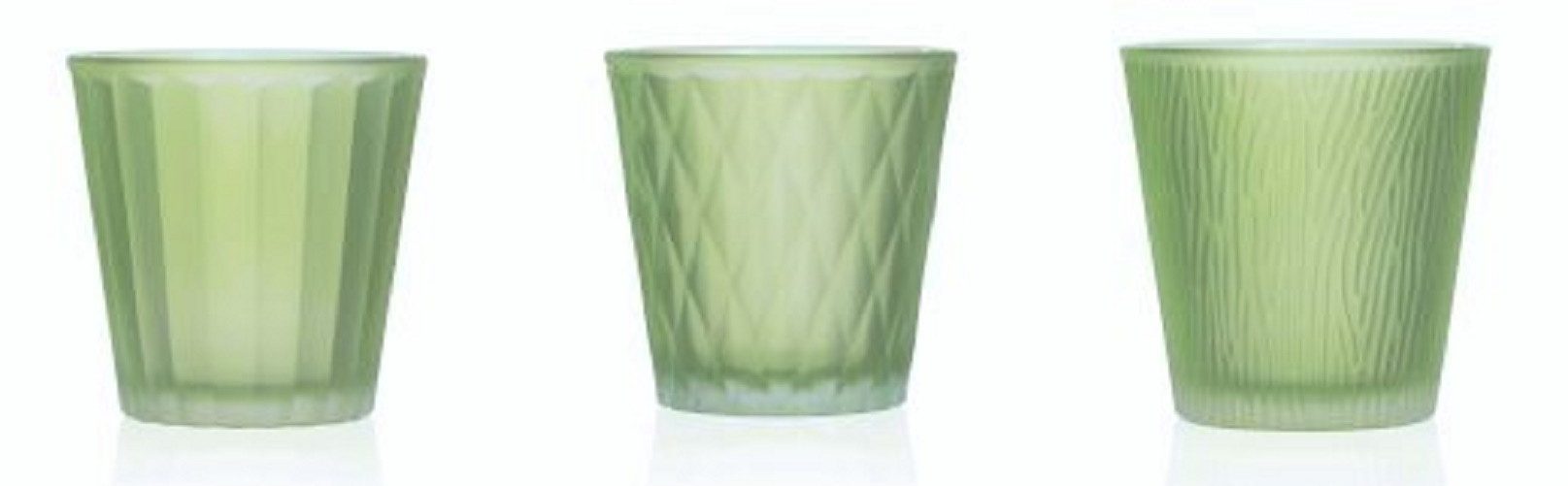 Sandra Rich Teelichthalter SANDRA RICH, 3x Teelichtglas "LUMIÉRE" Windlicht 7,5cm MATT