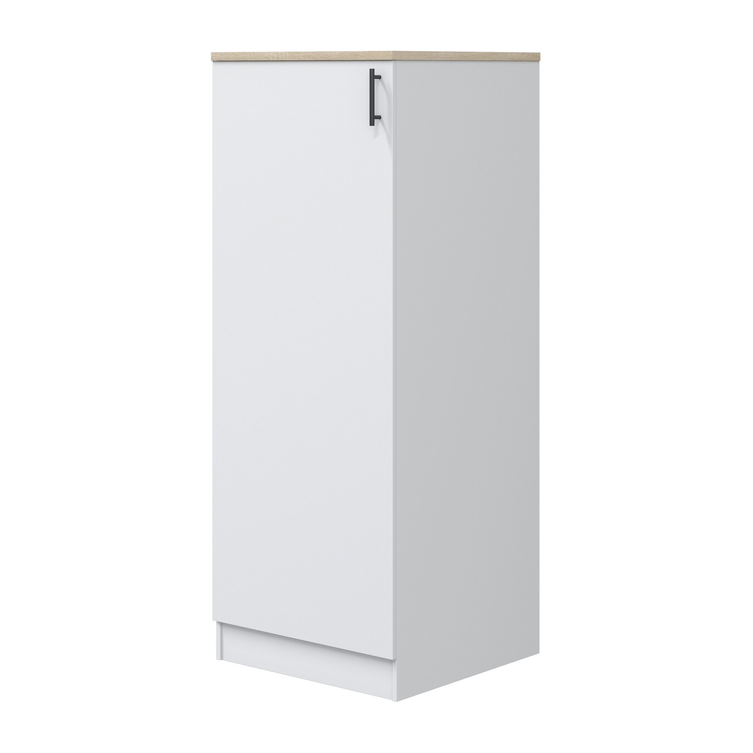 freiraum Hochschrank KIRA in Weiß glänzend/Mattweiß - 60x148x60 (BxHxT)