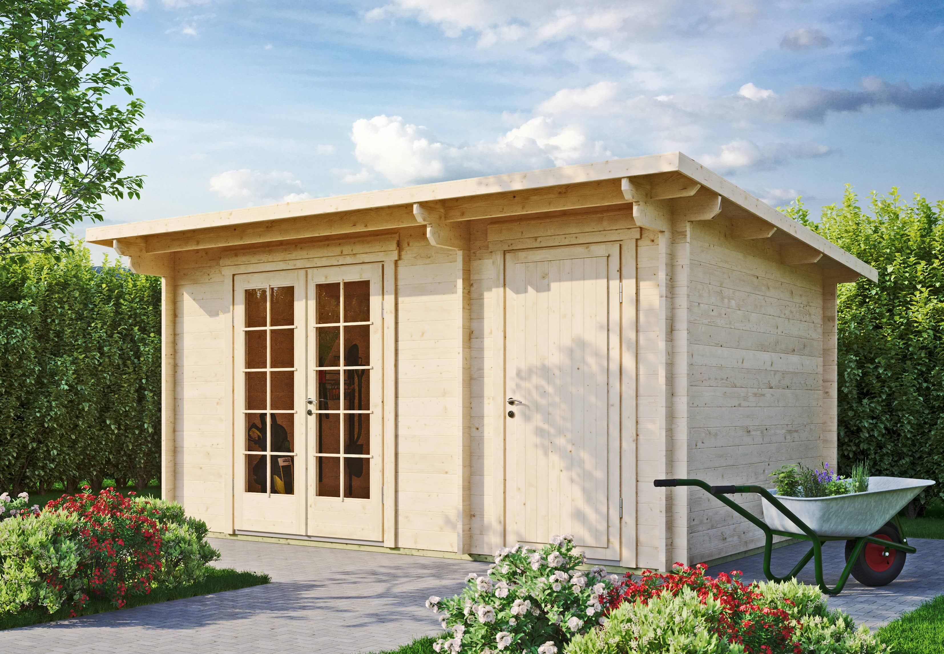 Fjordholz Gartenhaus Jacob 44 A mit Abstellraum