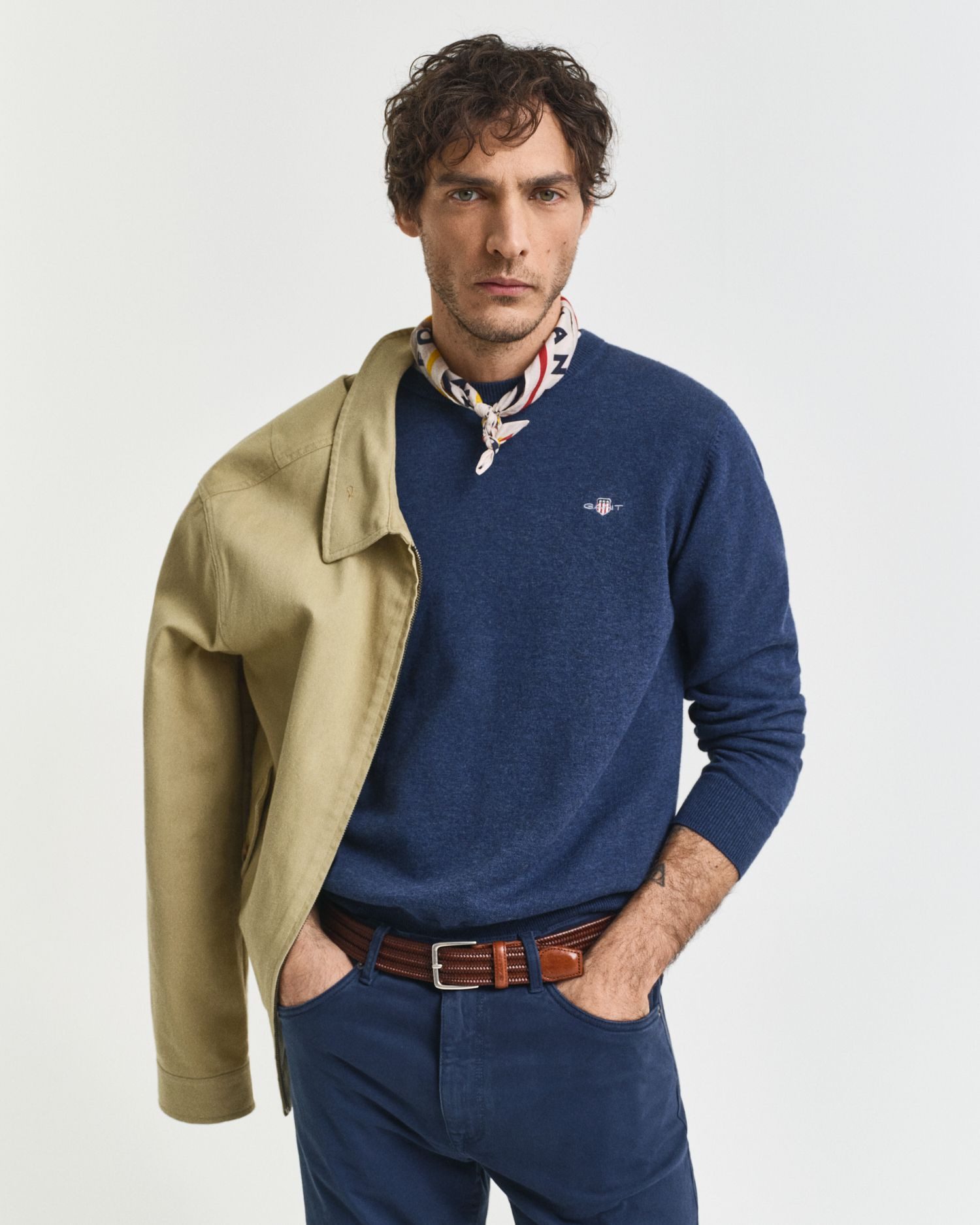 Gant Rundhalspullover günstig online kaufen
