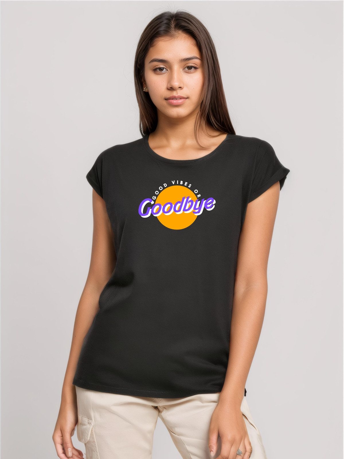 Be Famous Print-Shirt Classic Roll Up GOGOBEY (1-tlg., keine)