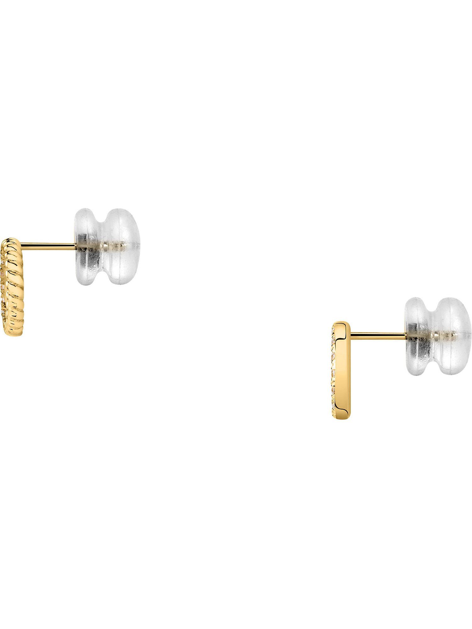 FAVS Paar Ohrstecker FAVS Damen-Ohrstecker 375er Gelbgold 16 Zirkonia