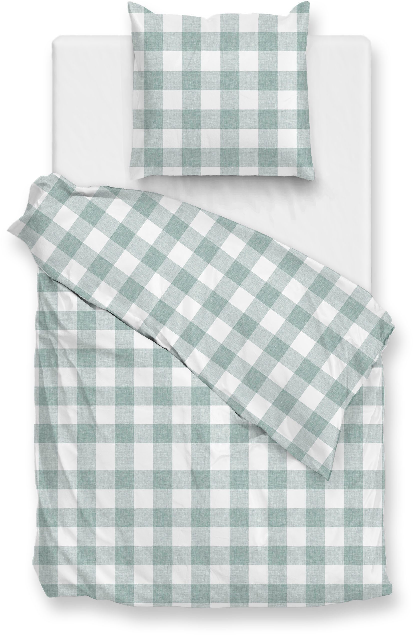 ZO HOME Bettwäsche Quattro-di-Lino, Renforcé, 1 teilig, Bettwäsche aus 100% Baumwolle, hochwertige Renforcé