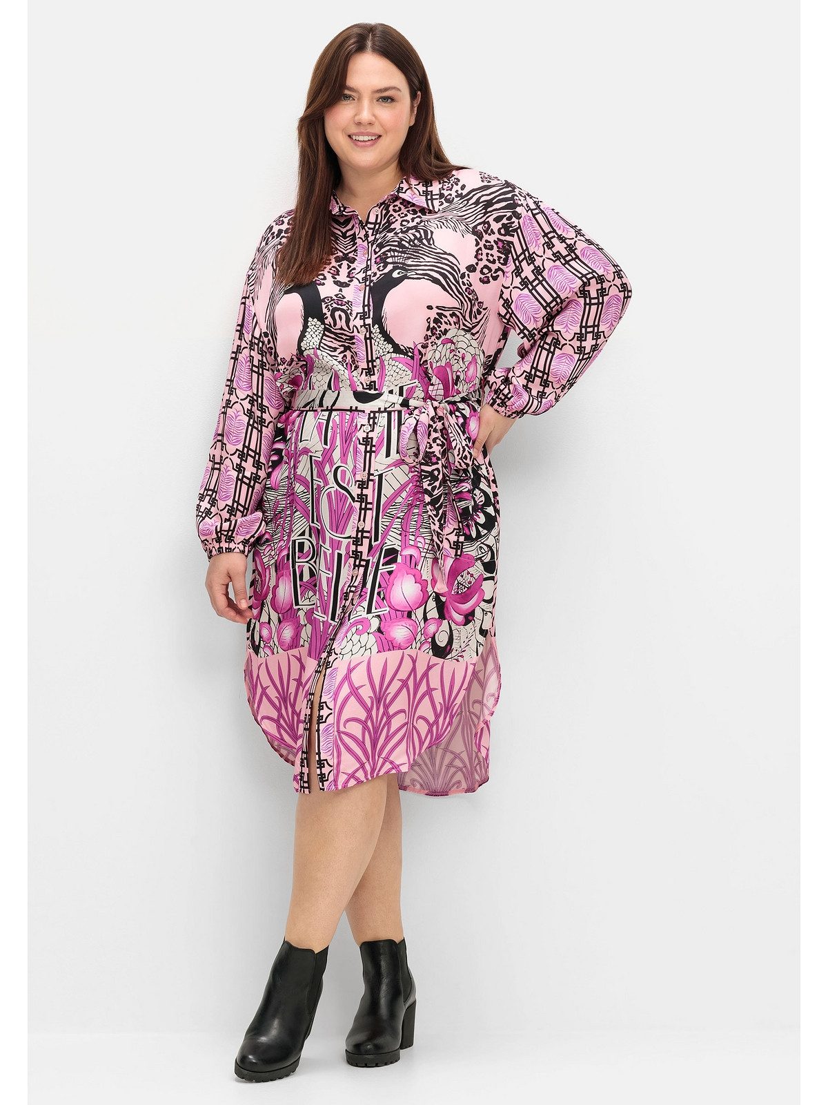 Sheego Longbluse Große Größen im Mustermix, günstig online kaufen