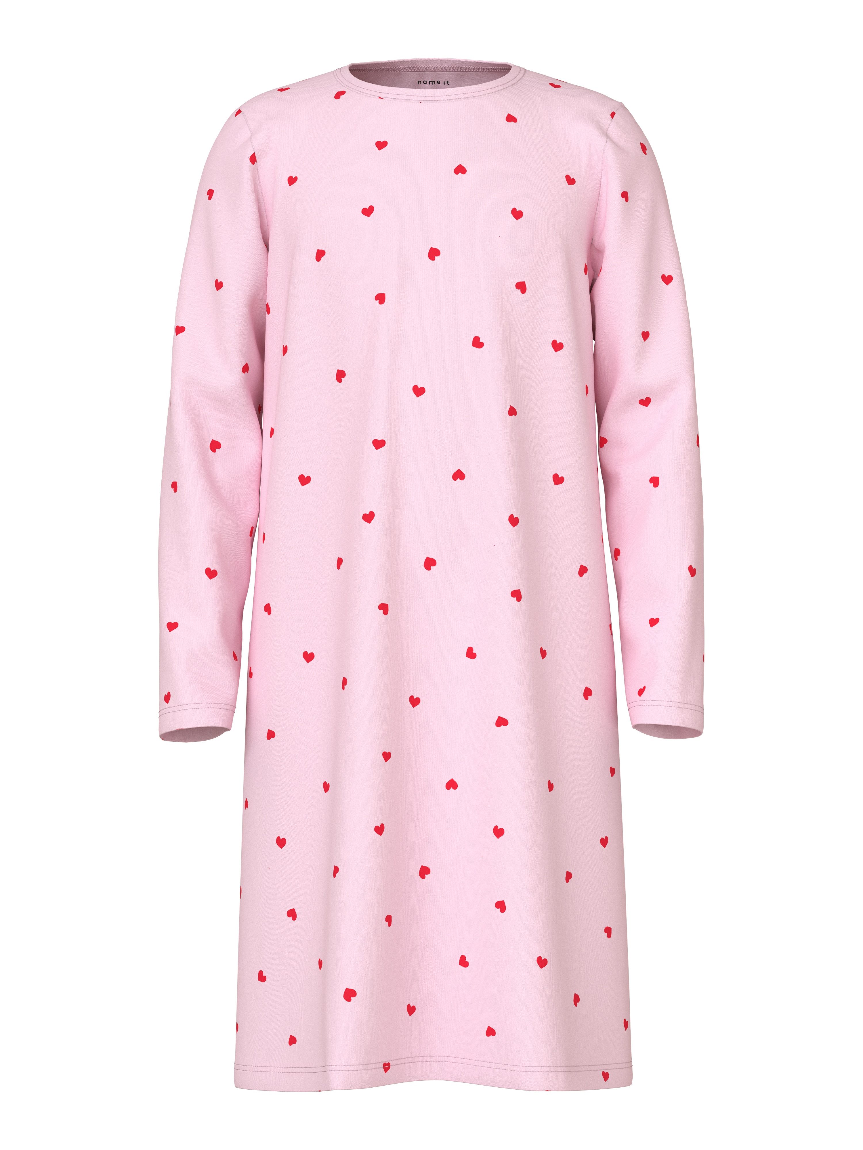 Name It Nachthemd NKFNIGHTGOWN HEARTS NOOS im tollen Herzchen-Alloverprint