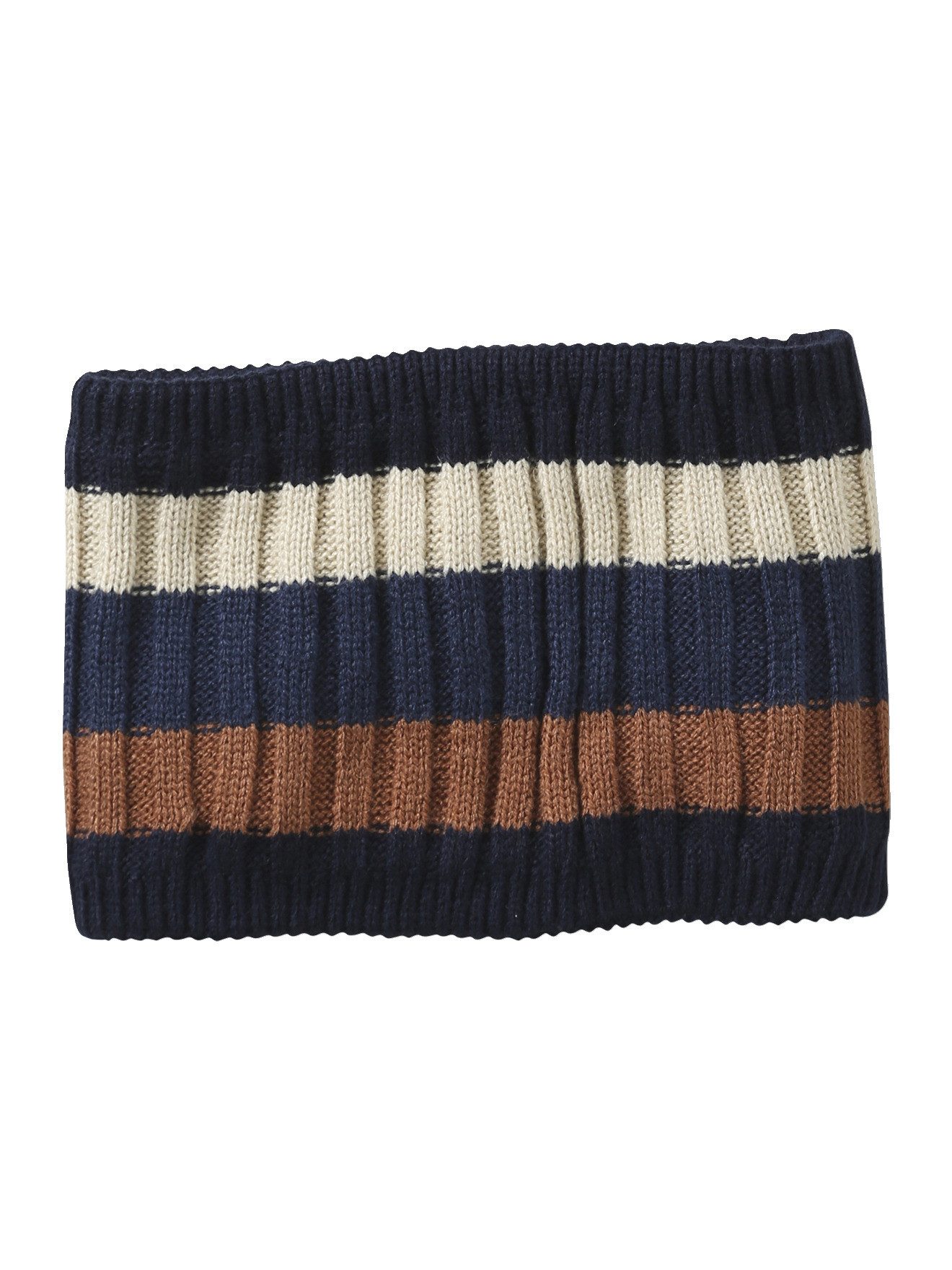 vertbaudet Mütze & Schal Jungen Set: Mütze, Snood und Handschuhe gestreift