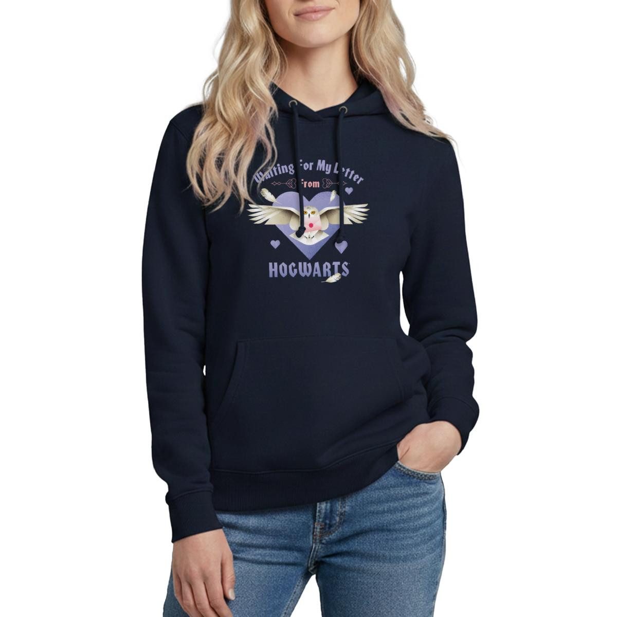 Spreadshirt Hoodie Harry Potter Hedwig Spruch Brief Aus Hogwarts Damen Hoodie (1-tlg)