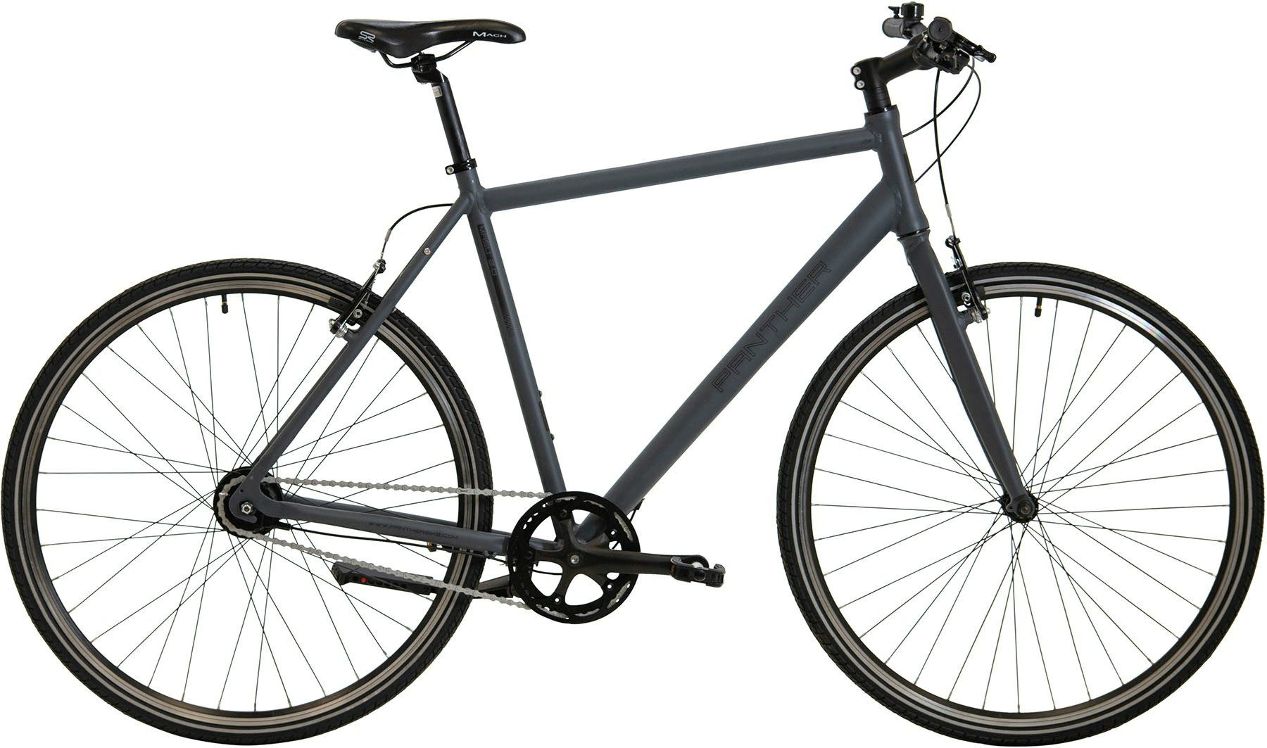 Panther Fitnessbike Fitnessbike Riso 2.0 anthrazit matt 28" Diamant, 7 Gang Shimano Shimano Nexus Freilauf Schaltwerk