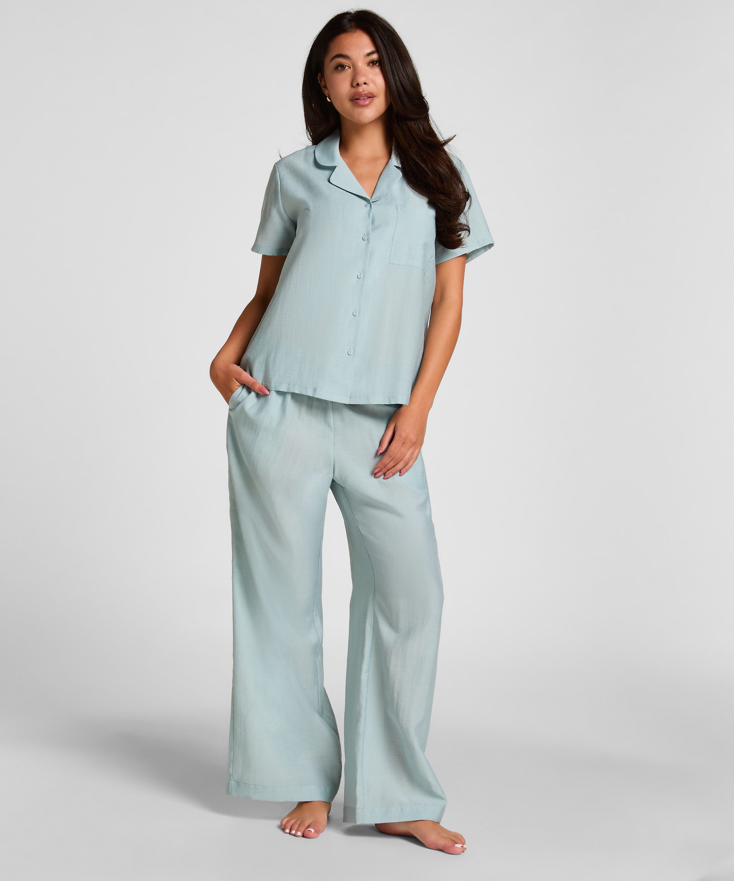 Hunkemöller Pyjama Pyjama-Hose Crinkled