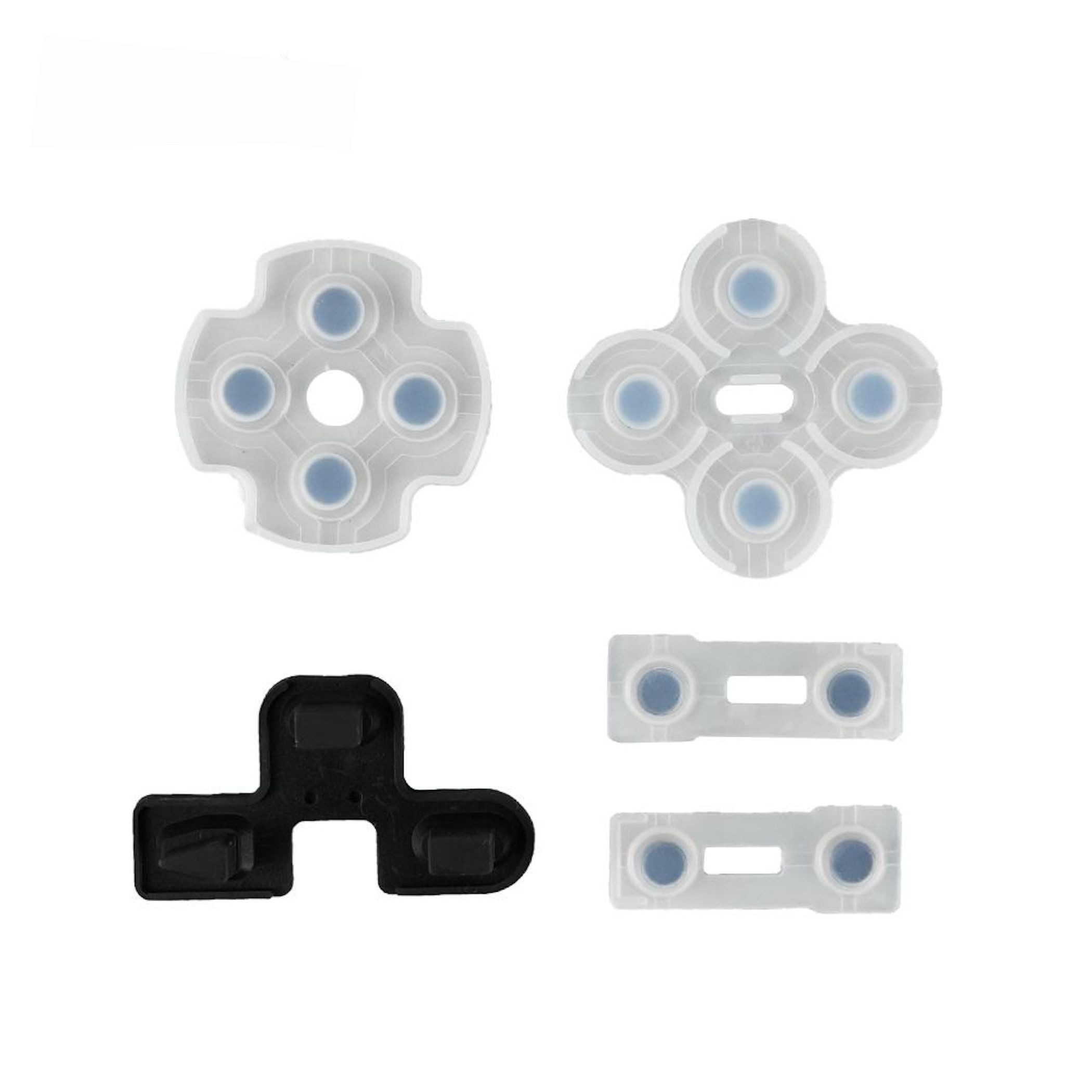 Wigento Handyhülle Für PS2 Controller Leitfähige Gummimatte Tastenpad Ersatzteil Set