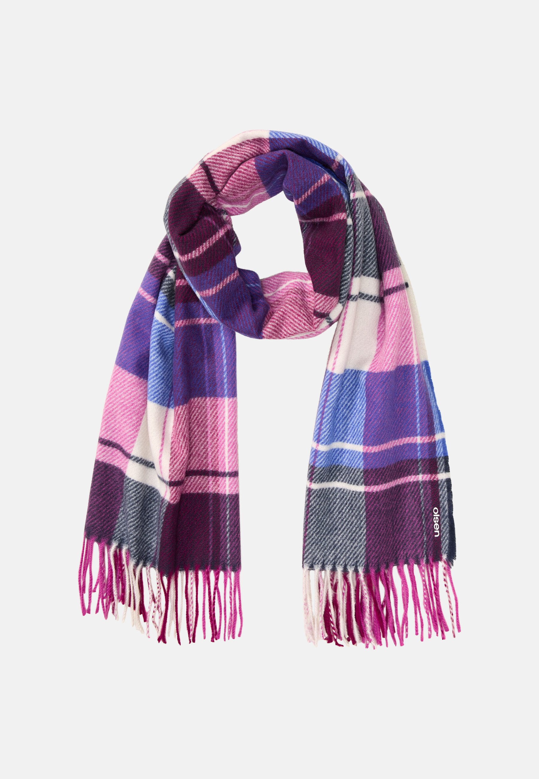 Olsen Modeschal Schal mit Karo-Muster günstig online kaufen