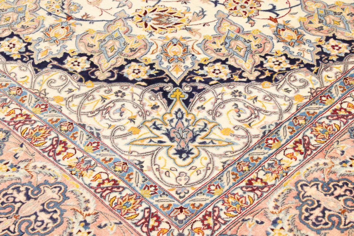 Seidenkette Nain 6 rechteckig, 253x371 Trading, Höhe: Orientteppich, Handgeknüpfter mm Orientteppich Isfahan