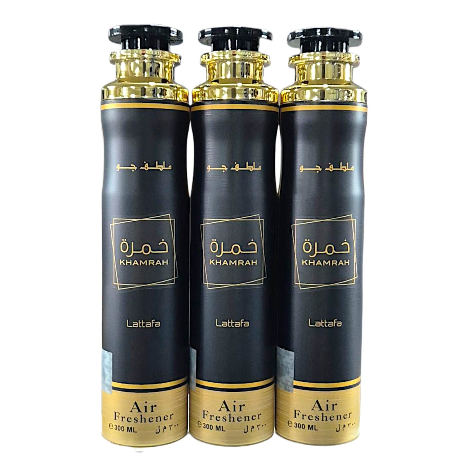 Lattafa Raumduft Raumspray Lufterfrischer Khamrah 3x300ml=900ml
