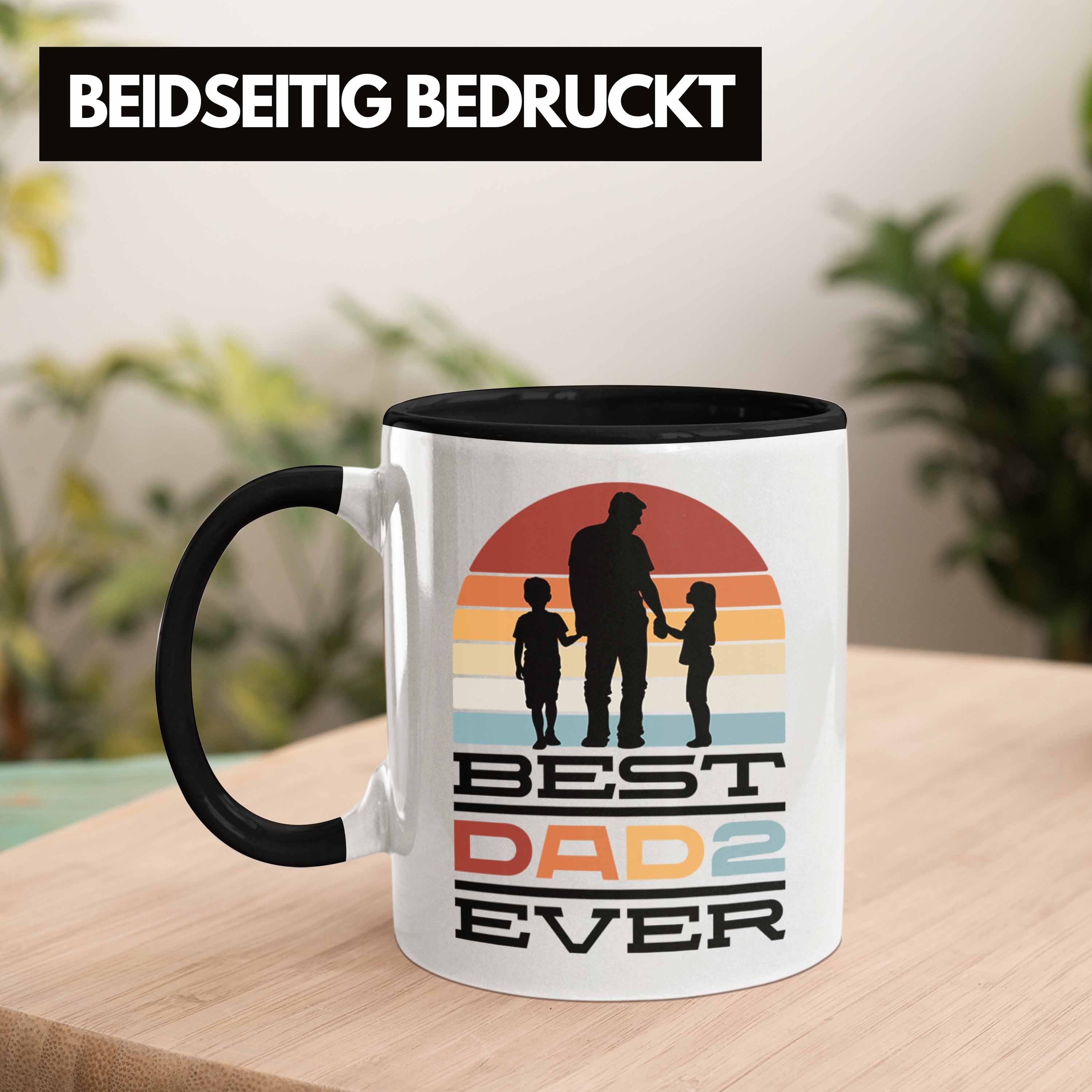 Trendation Tasse Stiefvater Schwarz Geschenkidee Stiefpapa Geschenk Tasse Kaffee-Becher Vat für