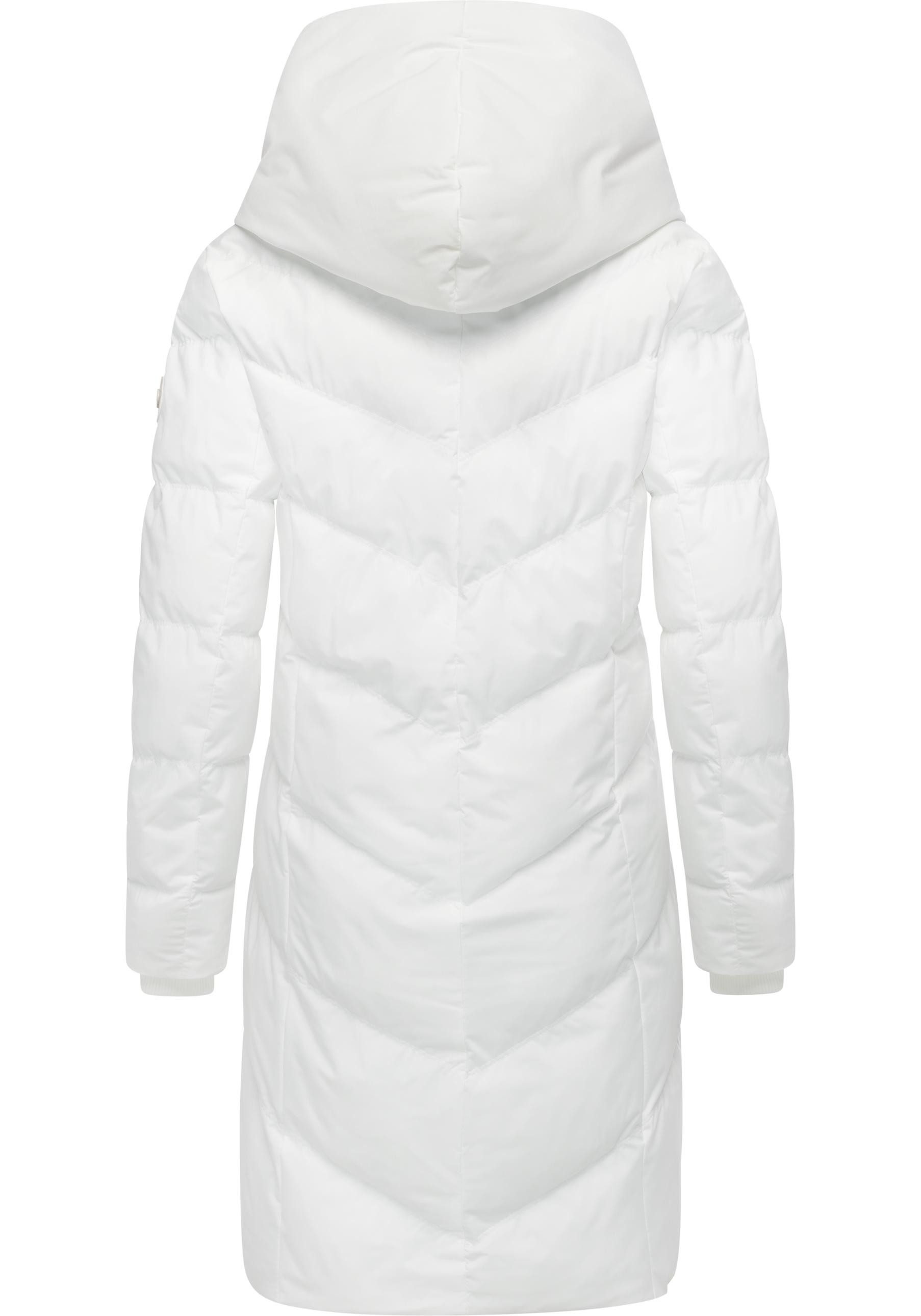 Ragwear Steppmantel Natalka Soft YOUMODO Warmer Wintermantel mit hohem Kragen und Kapuze