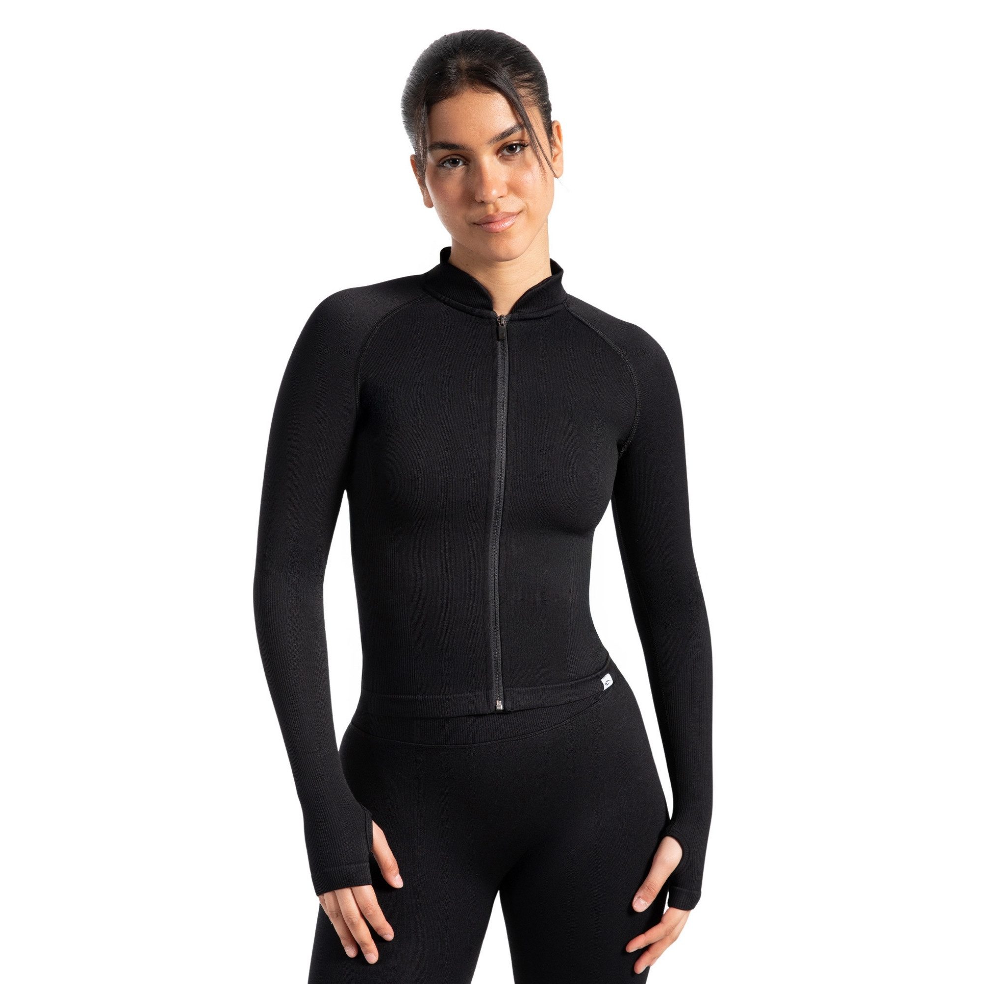 Smilodox Outdoorjacke Revia, Slim Fit Laufjacke mit Stehkragen & Daumenöffn günstig online kaufen
