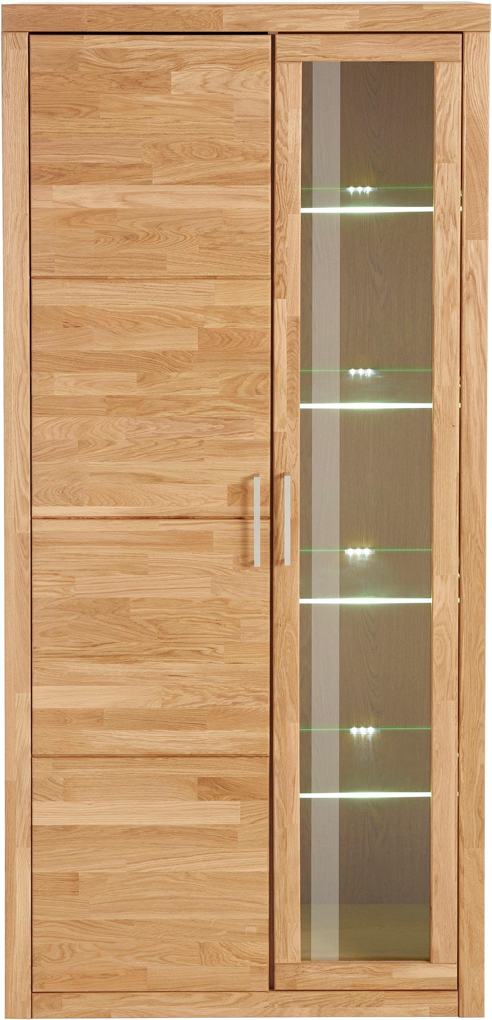 Home affaire Vitrine Logo,190cm hoch,42 cm tief,Fronten Massivholz,10Fächer günstig online kaufen